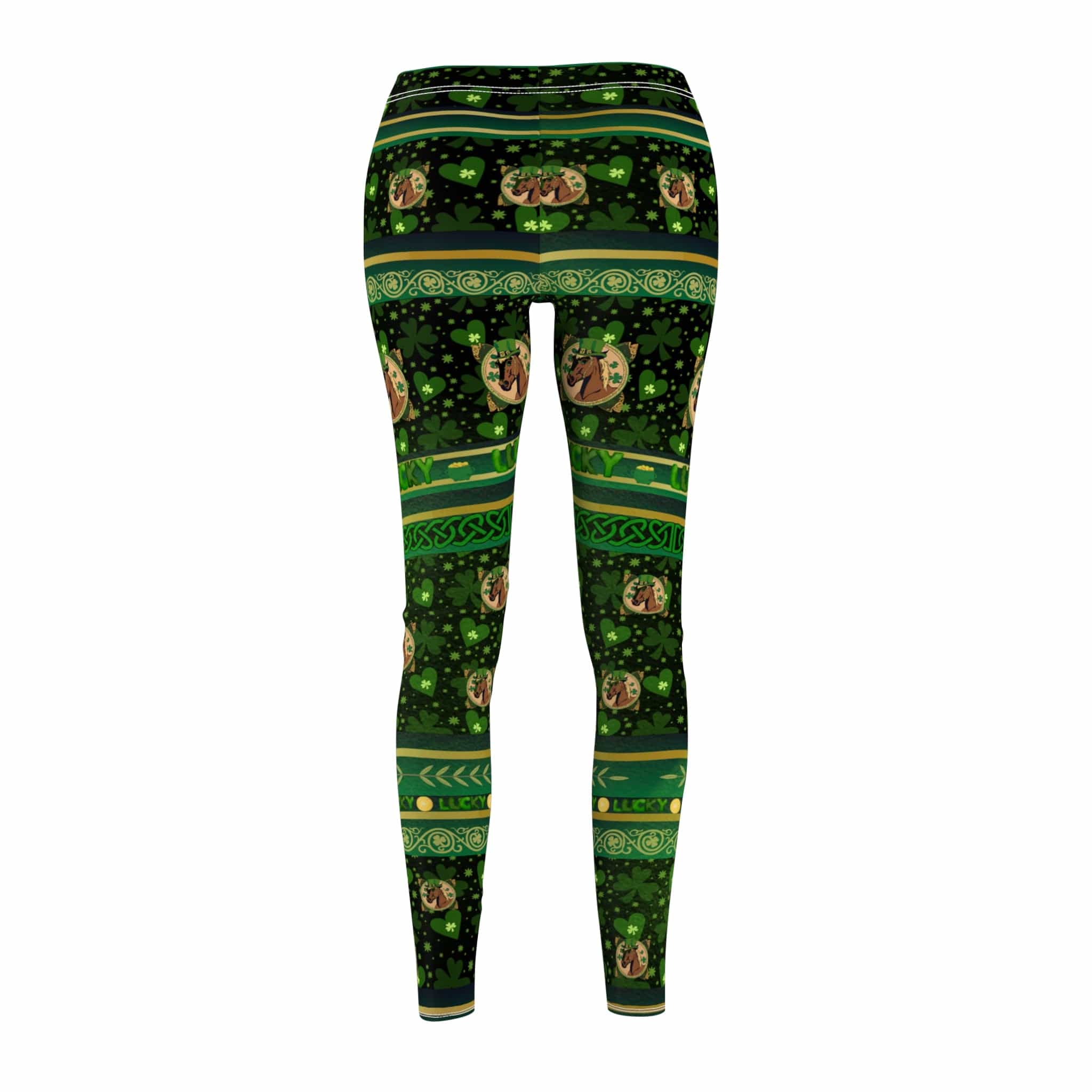 Urban SoulShine & co casual leggings LUCKY Neighs St. Patrick's Day SuperSoft Casual Leggings