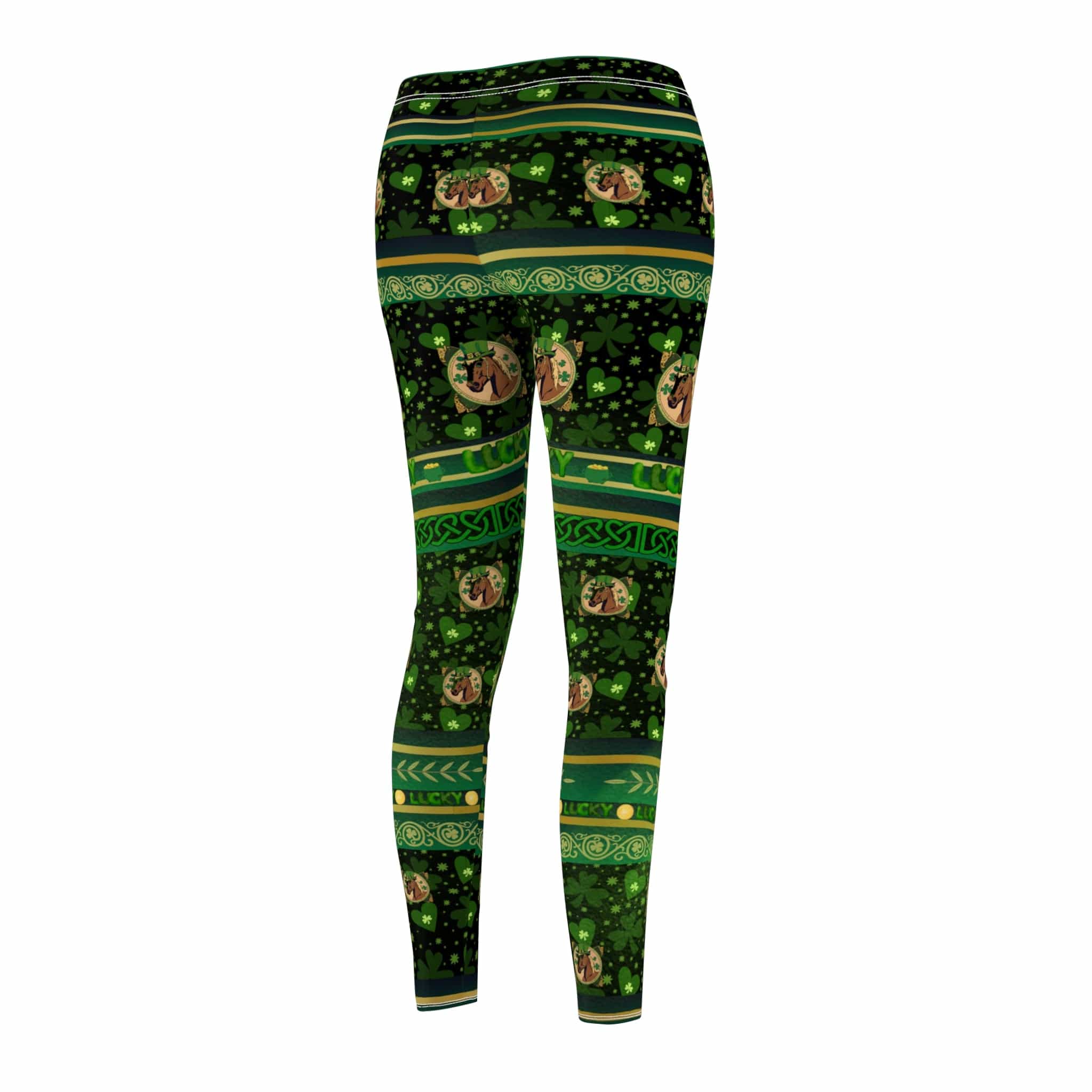 Urban SoulShine & co casual leggings LUCKY Neighs St. Patrick's Day SuperSoft Casual Leggings