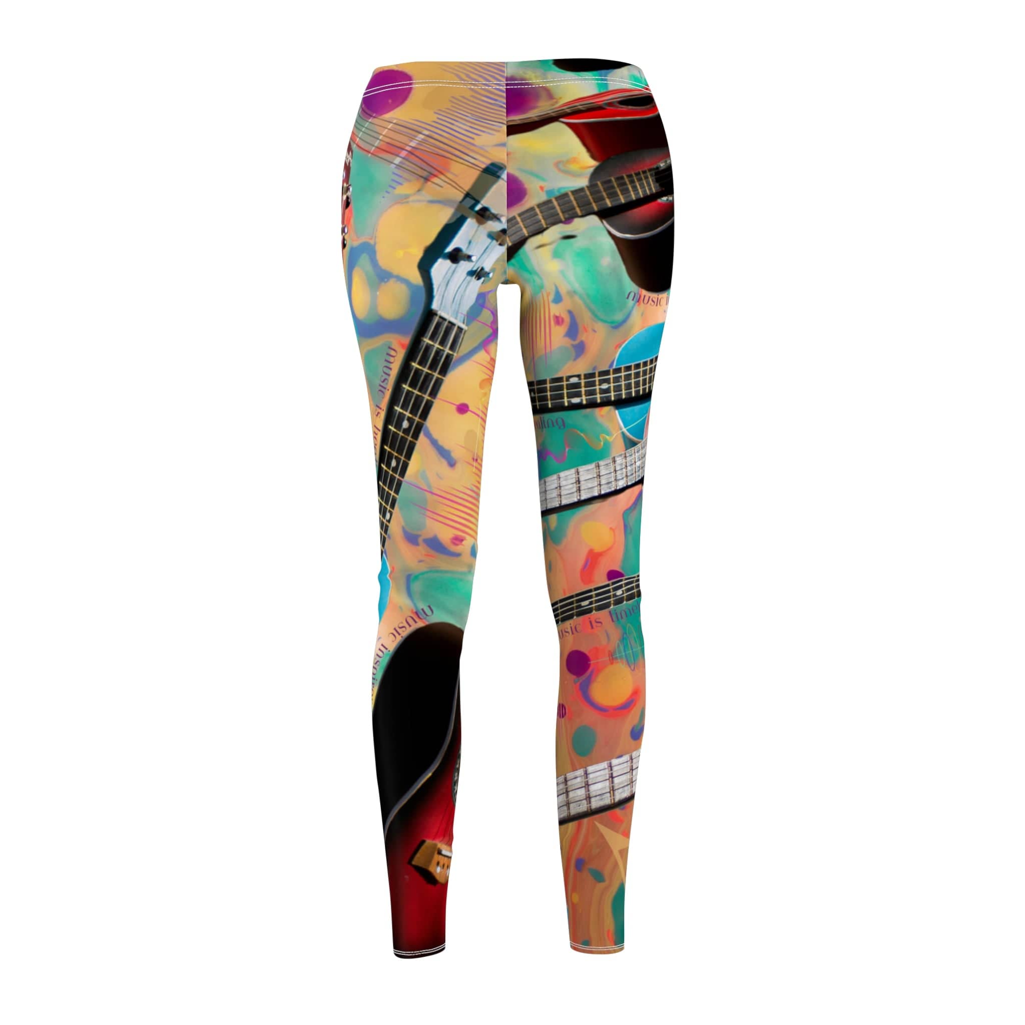 Urban SoulShine & co casual leggings Music Is....Inspirational Guitar SuperSoft Casual Leggings