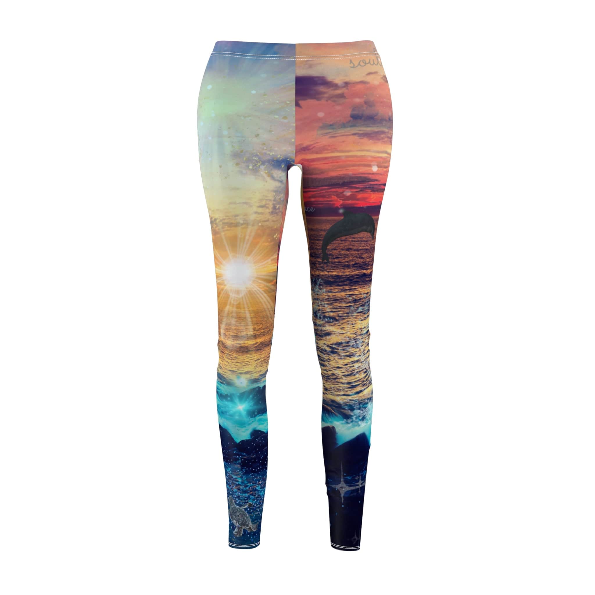 Urban SoulShine & co casual leggings Ocean of Tranquility SuperSoft Leggings