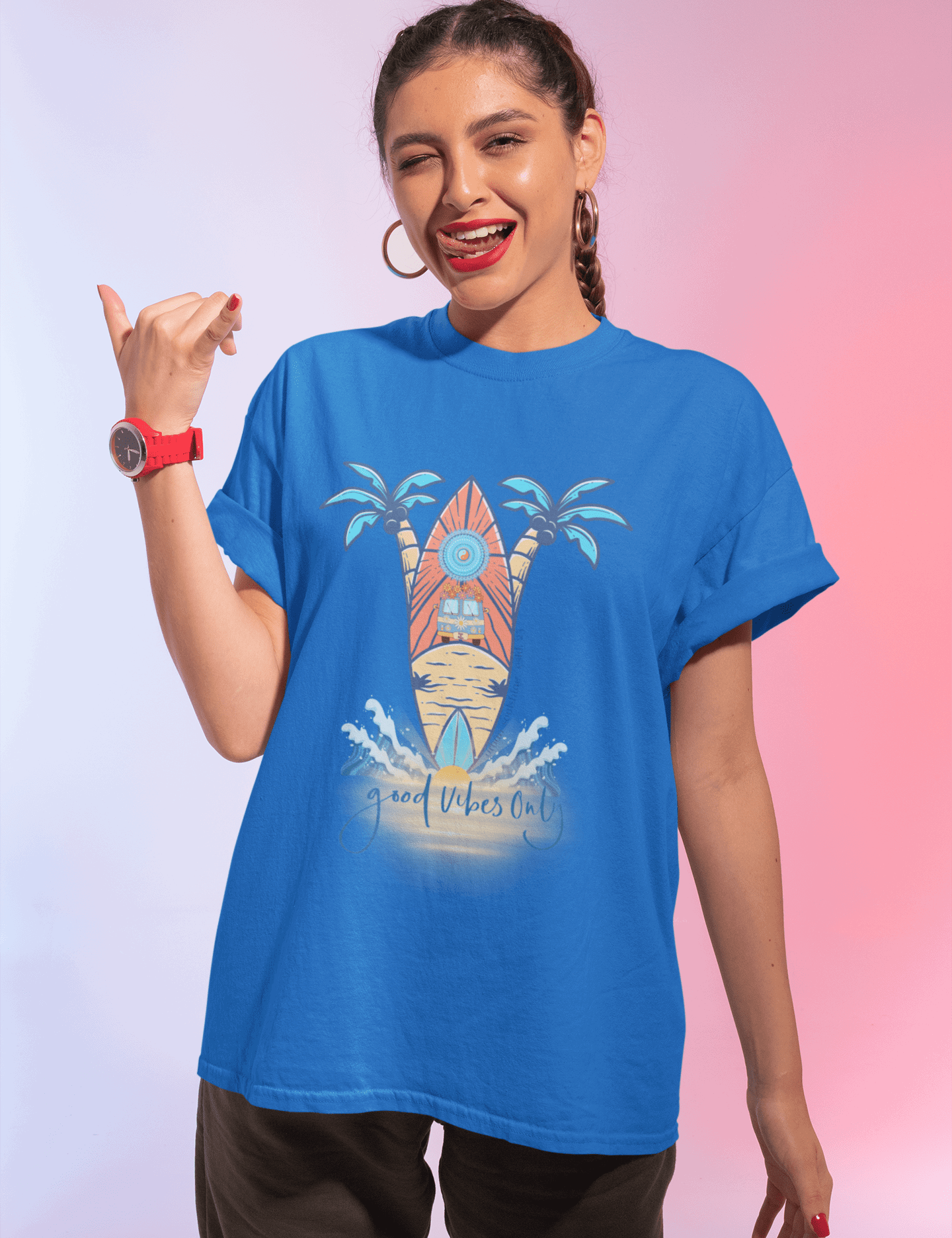 Surf's Up! Good Vibes Only Tee (Unisex)