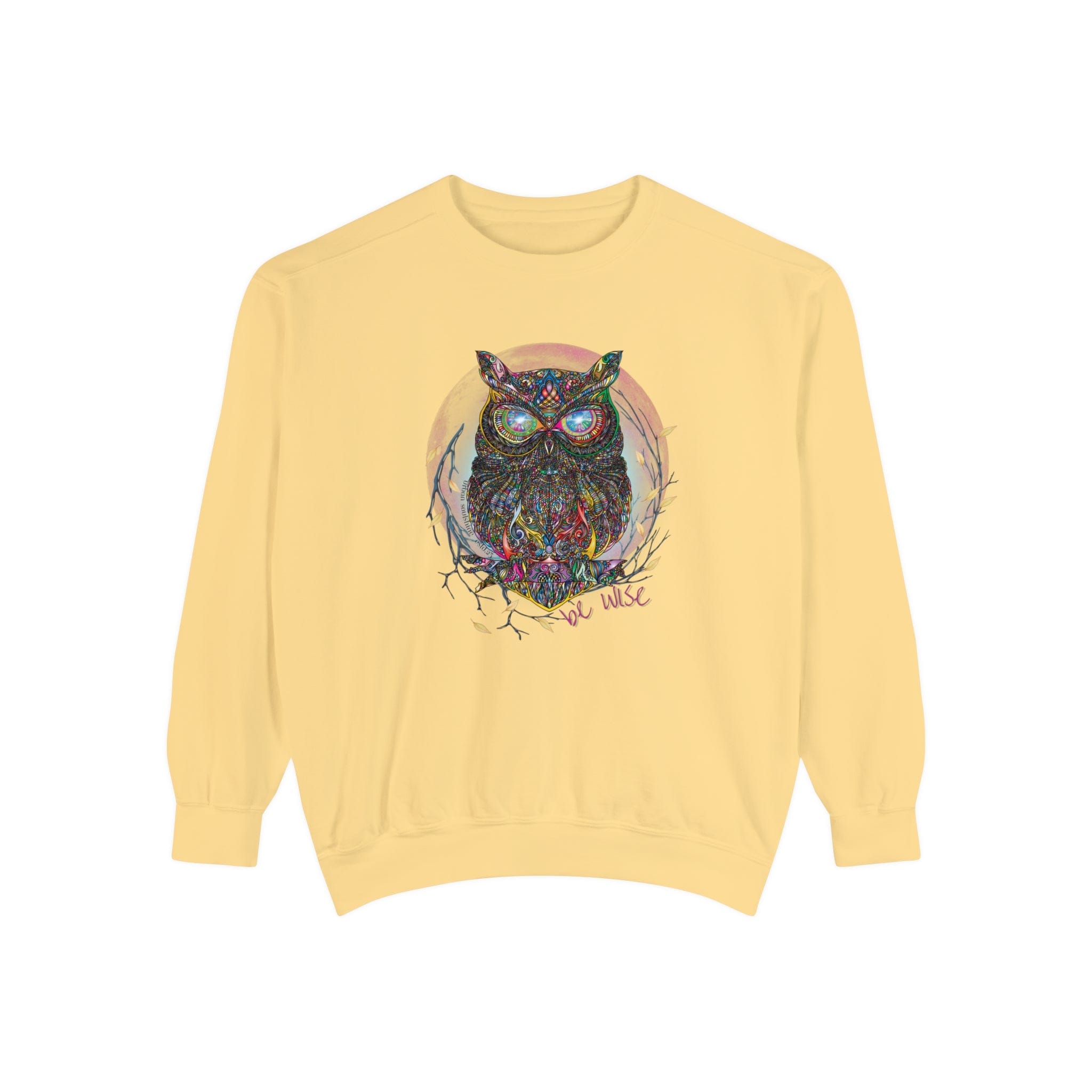 Urban SoulShine & co Crewneck Sweatshirt Be Wise Owl Crewneck Sweatshirt