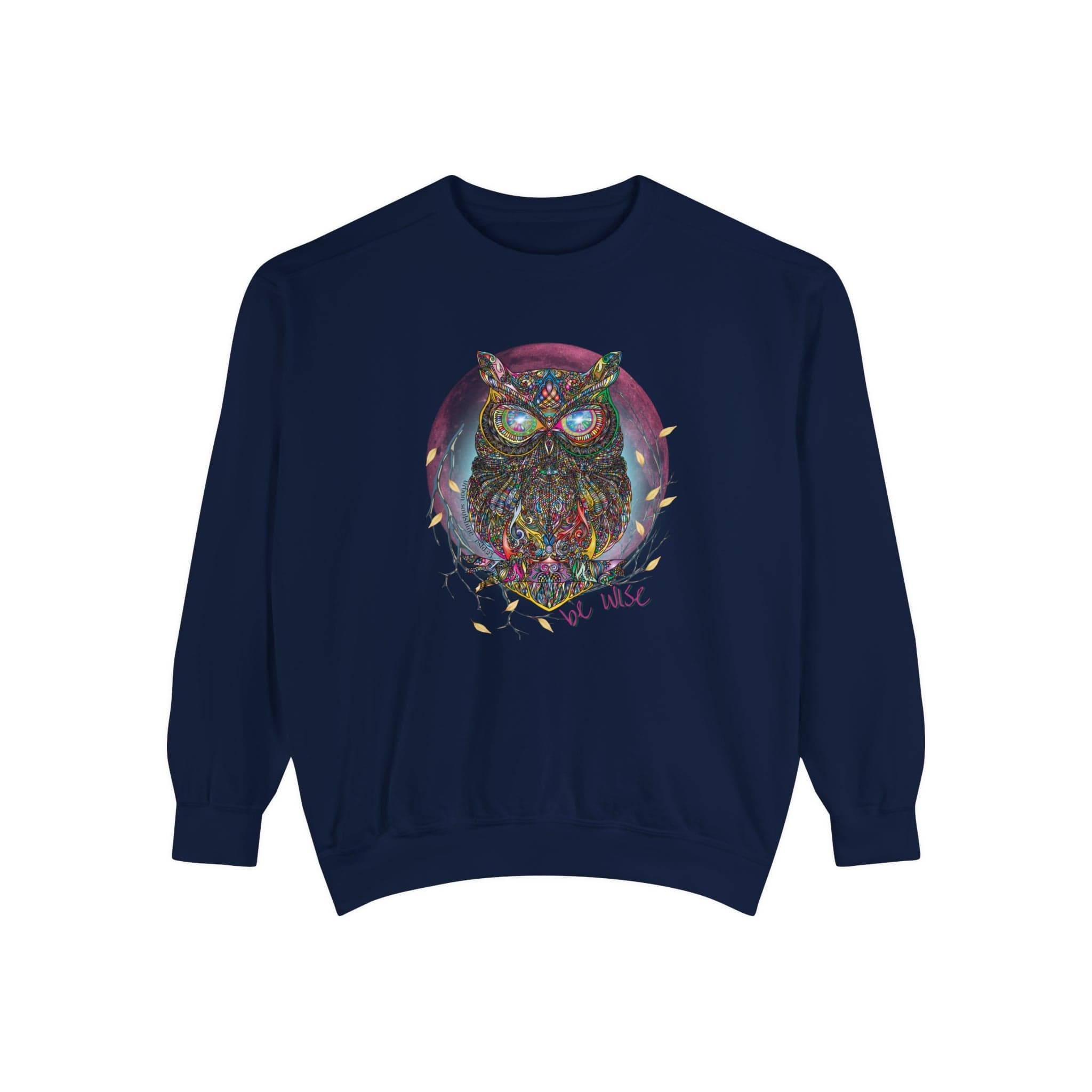 Urban SoulShine & co Crewneck Sweatshirt Be Wise Owl Crewneck Sweatshirt