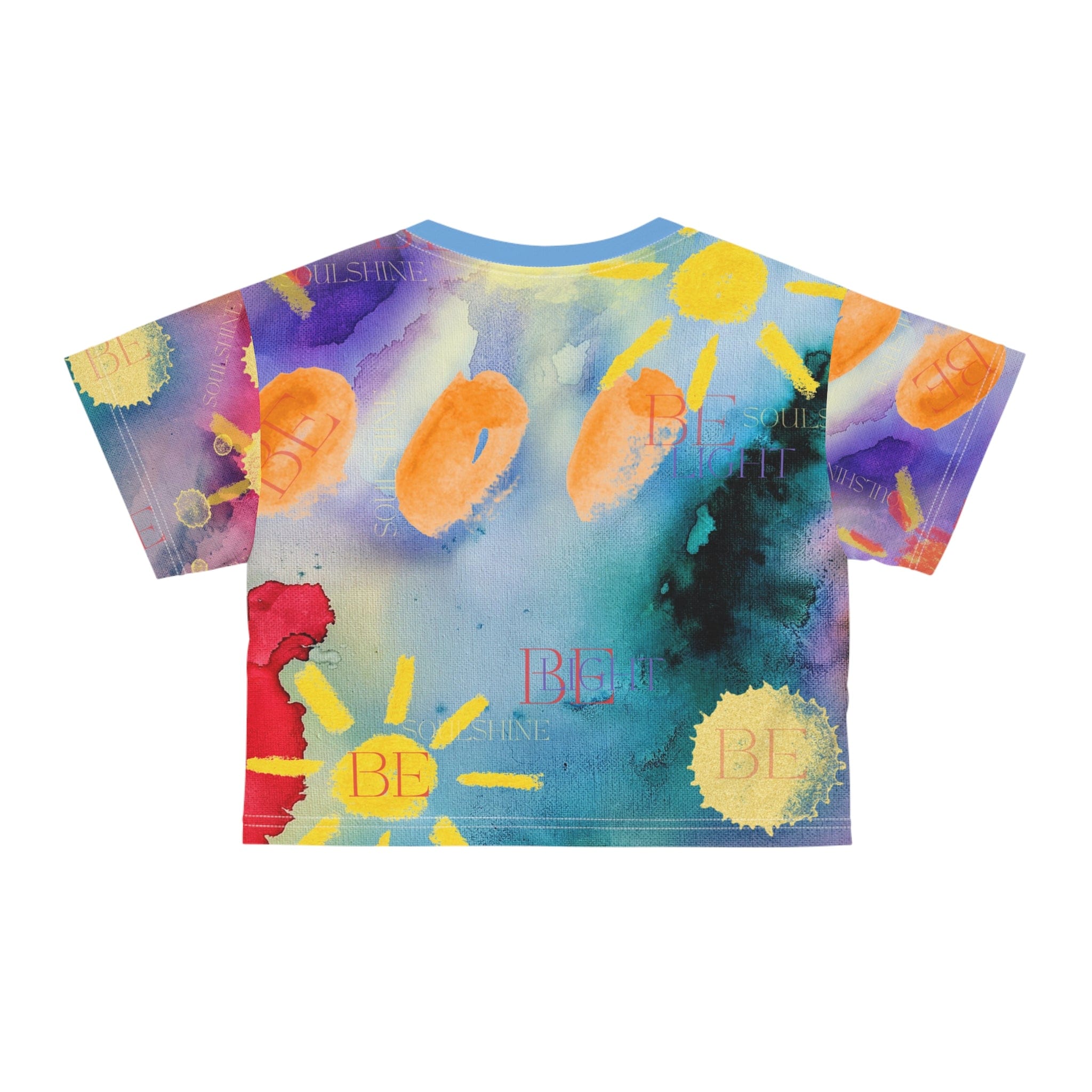 BE Light Color Splash Inspirational Crop Tee