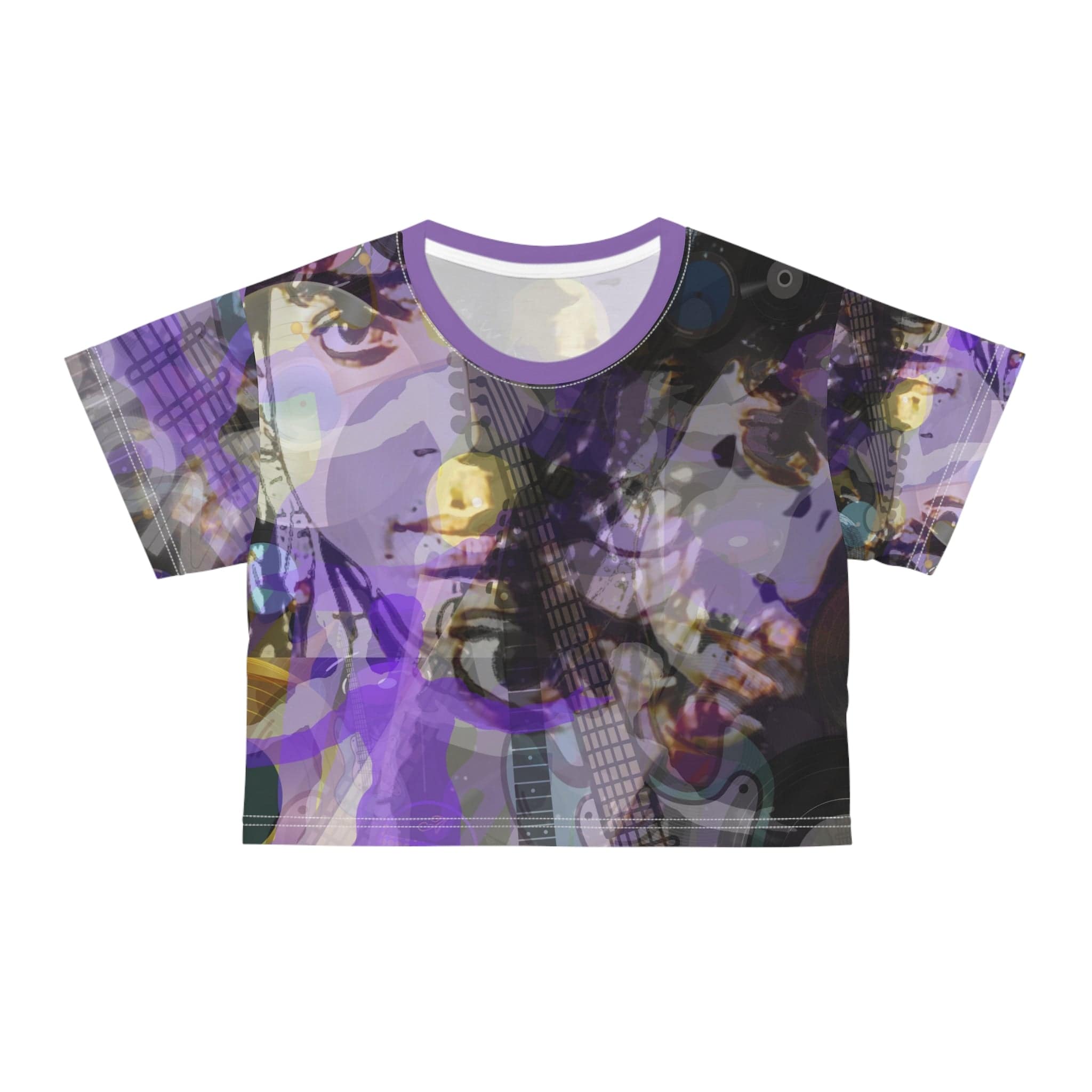  L Prince of Passion Music Fan Crop Top T-Shirt