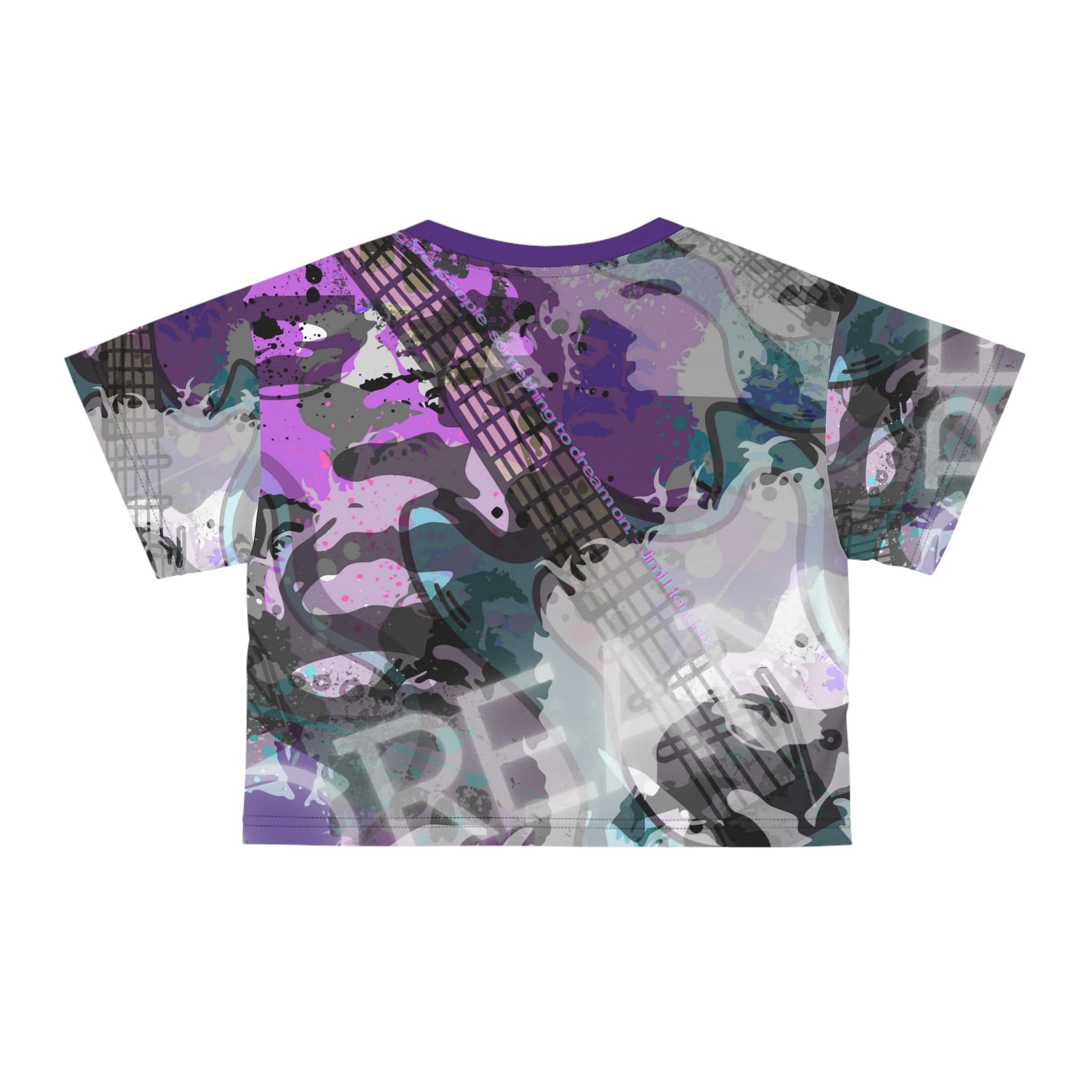 Urban SoulShine & co Crop T-shirt Purple Hazy Dream (CROP-T)