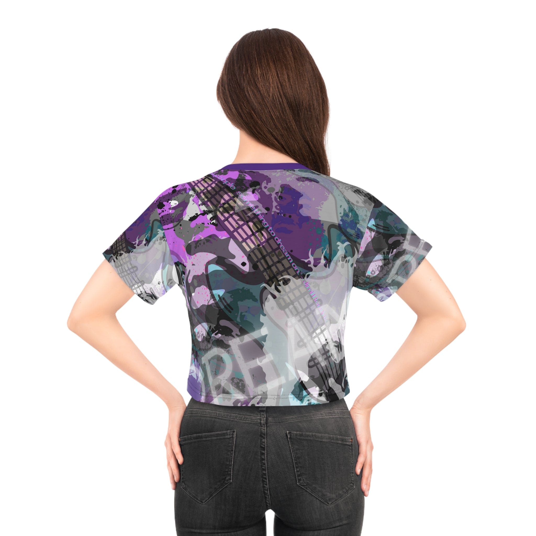 Urban SoulShine & co Crop T-shirt Purple Hazy Dream (CROP-T)