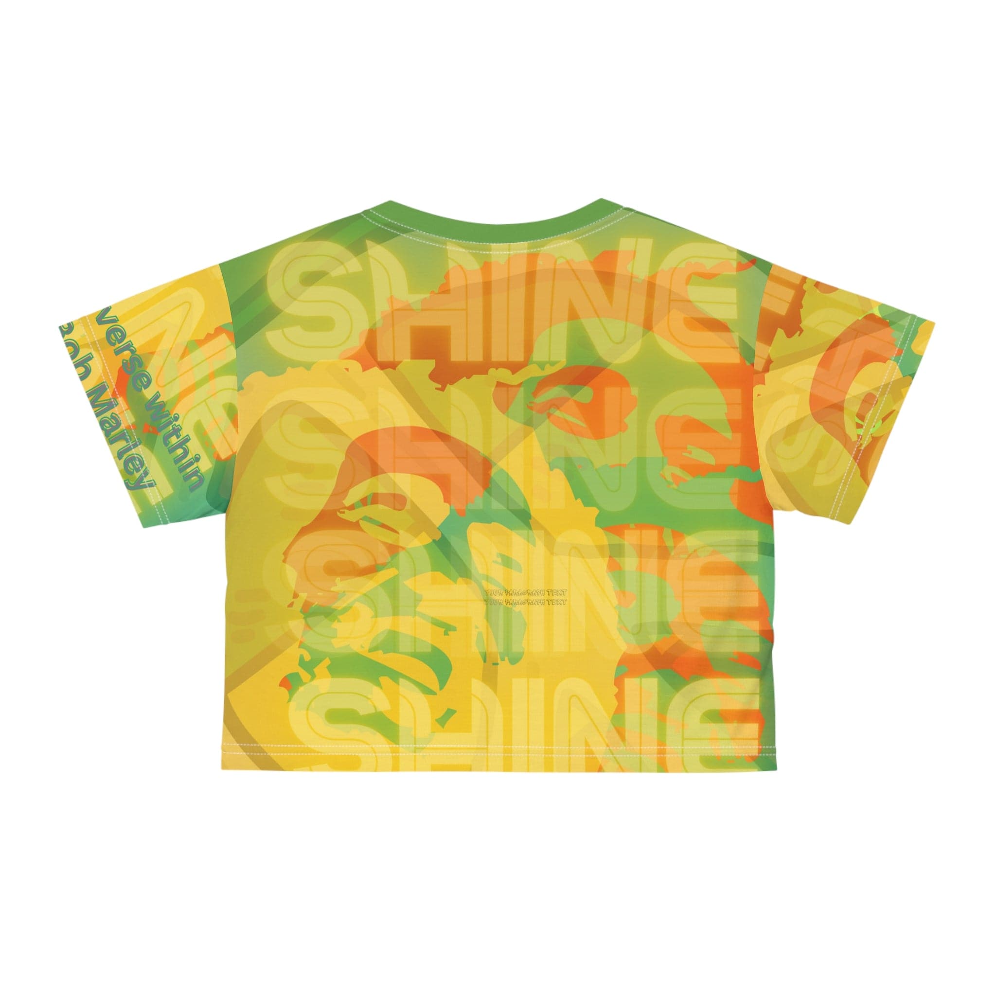 Urban SoulShine & co Crop T-shirt Shine Shine Shine Reggae Crop Top T-shirt