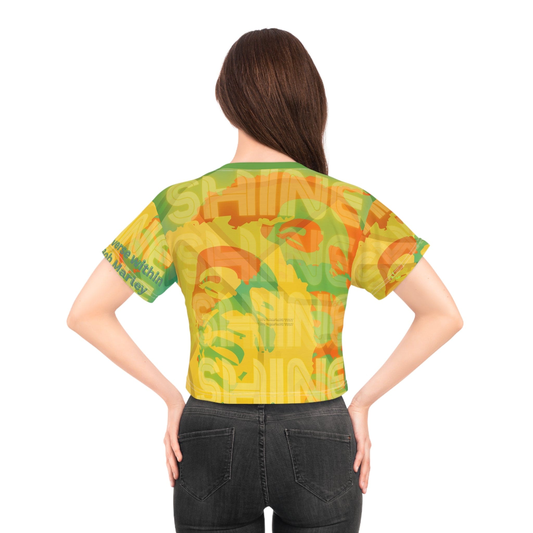 Urban SoulShine & co Crop T-shirt Shine Shine Shine Reggae Crop Top T-shirt