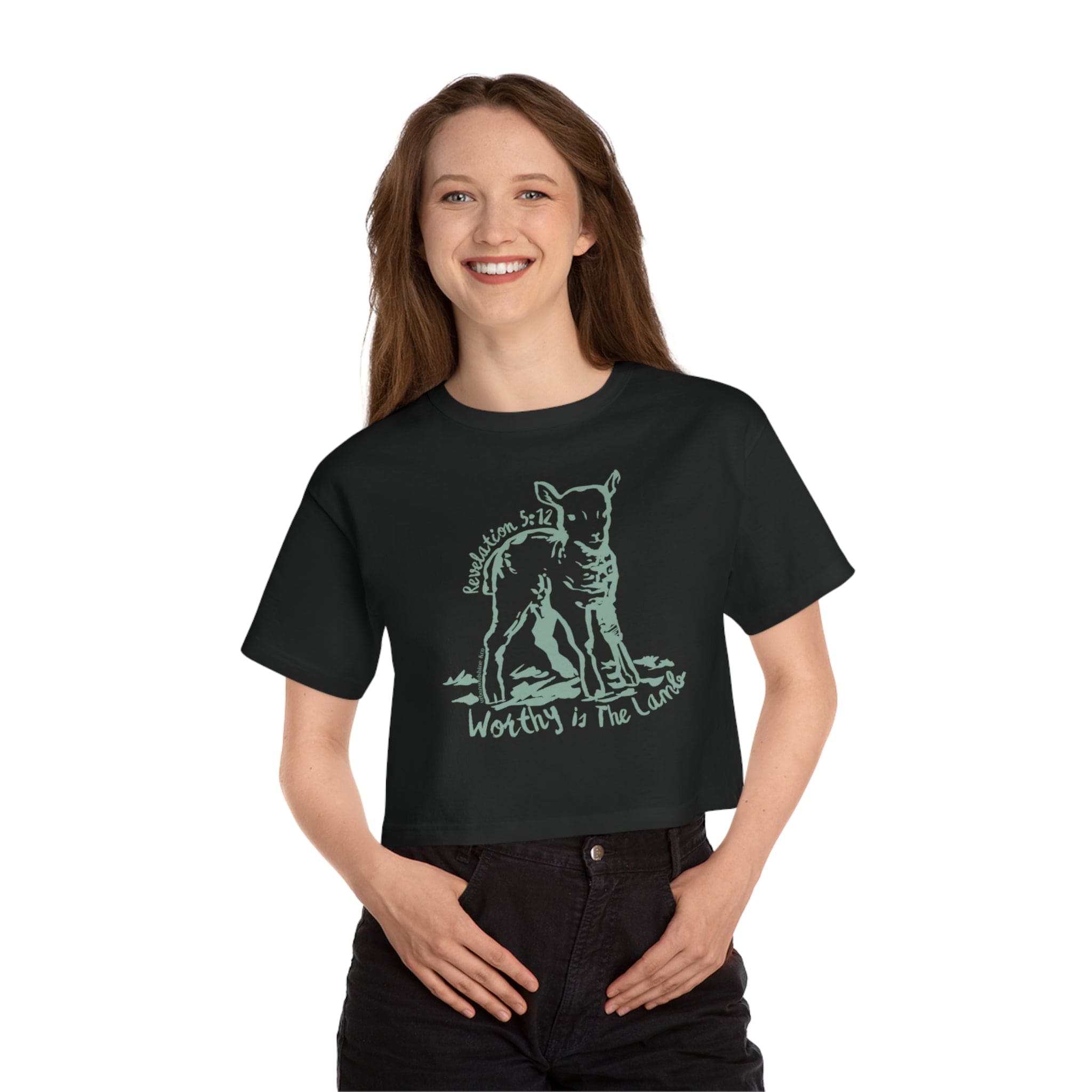Worthy Is The Lamb Champion Brand Crop T