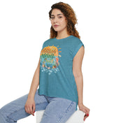 Urban SoulShine & co Flowy Muscle Tank Positive Vibes By the Sea Flowy Muscle Tee