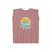 Urban SoulShine & co Flowy Muscle Tank Positive Vibes By the Sea Flowy Muscle Tee