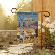 Mark 12:30 Inspirational Farm Garden Banner 12'' × 18''