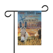 Mark 12:30 Inspirational Farm Garden Banner