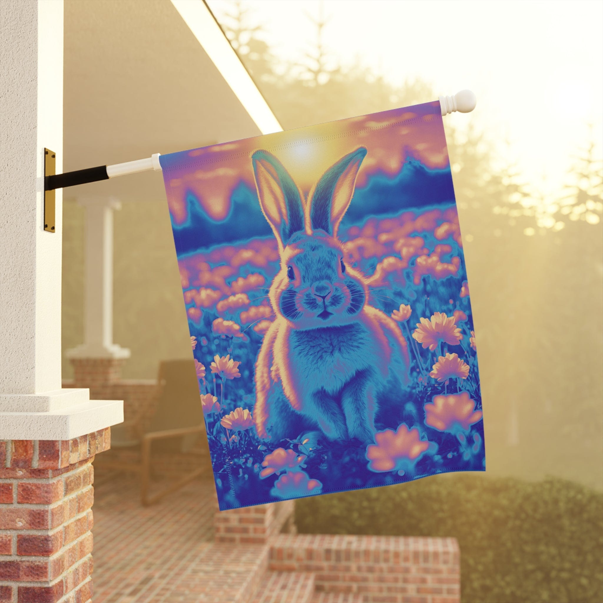 Bunny Sunshine Custom Home Or Garden Banner 24.5'' × 32''