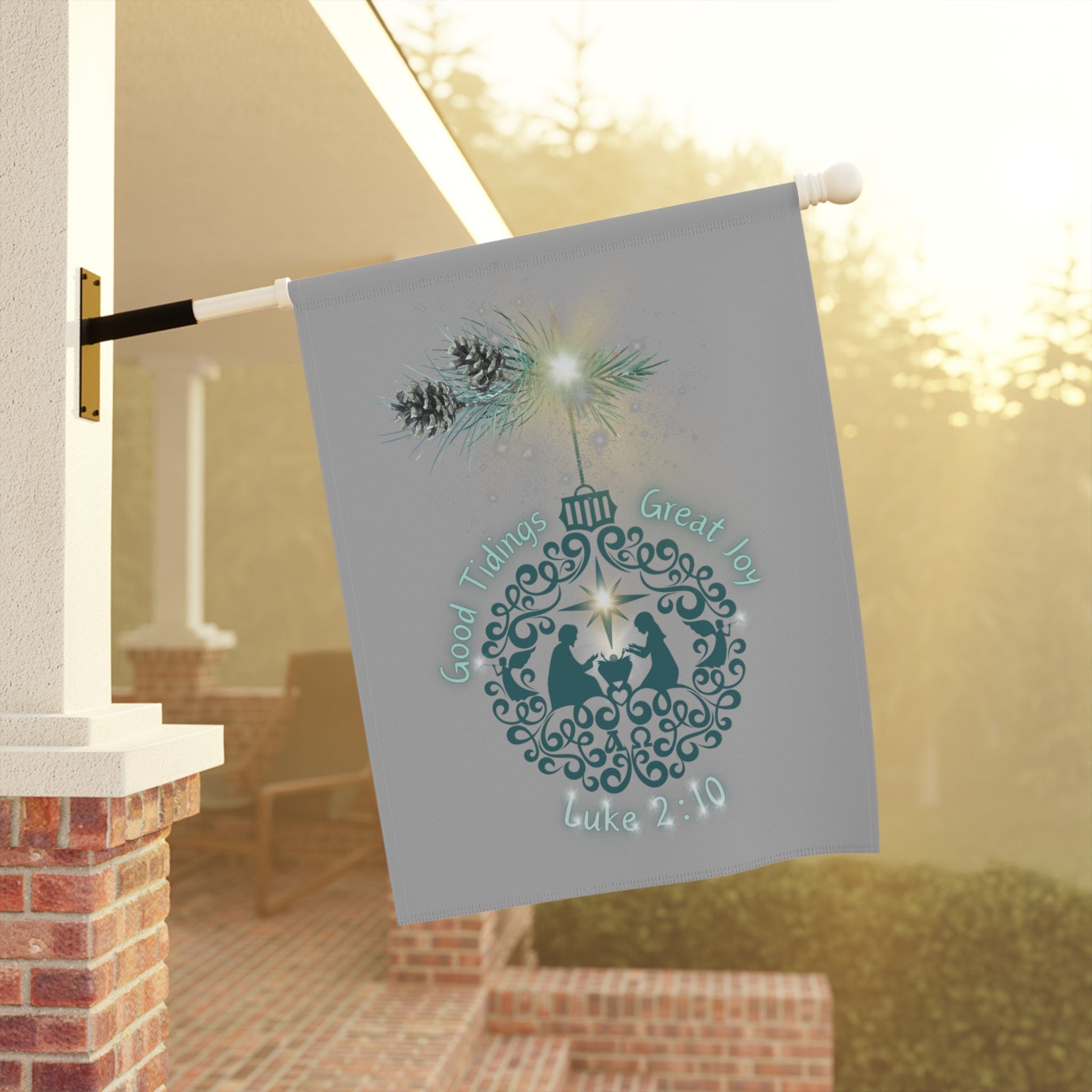 Good Tidings & Great Joy Garden & House Banner 24.5'' × 32''