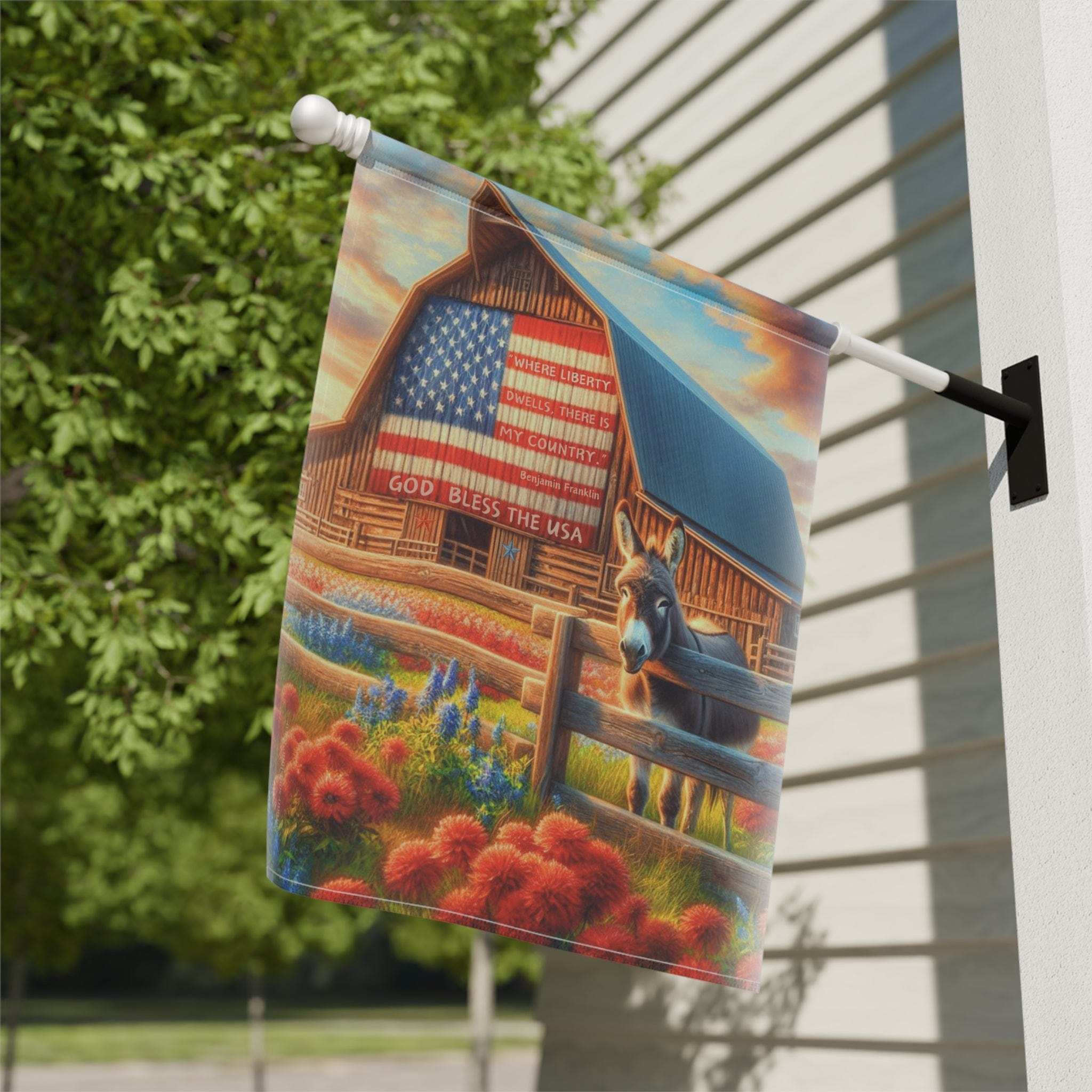 Land Of Liberty Home or Garden Banner 24.5'' × 32''