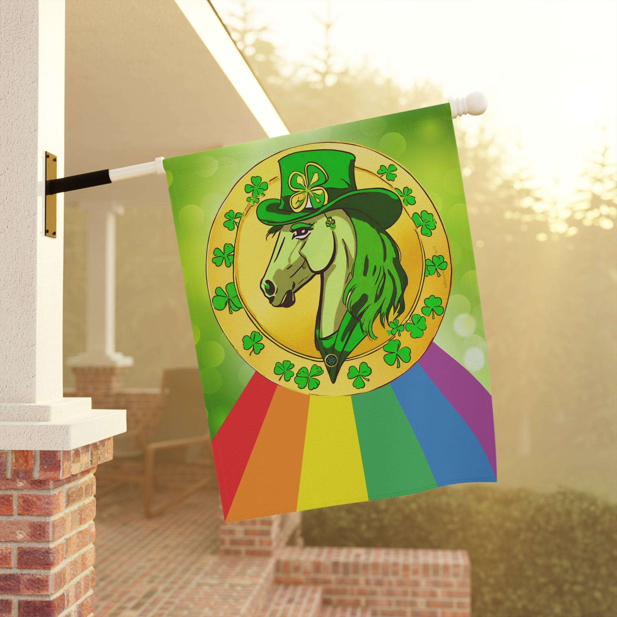 Lucky Horse St. Patrick's Day Garden Or Home Banner 24.5'' × 32''