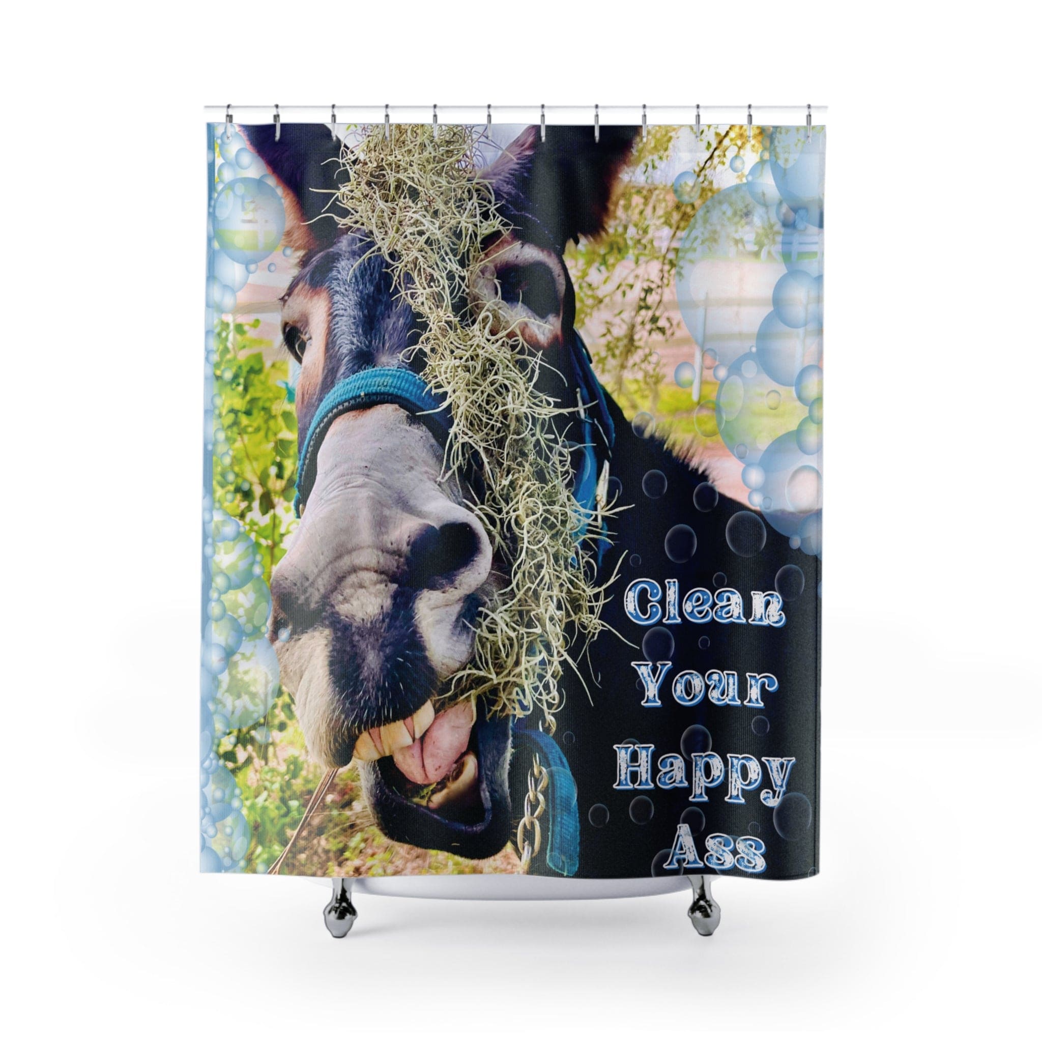 Clean Your Happy Ass Shower Curtain