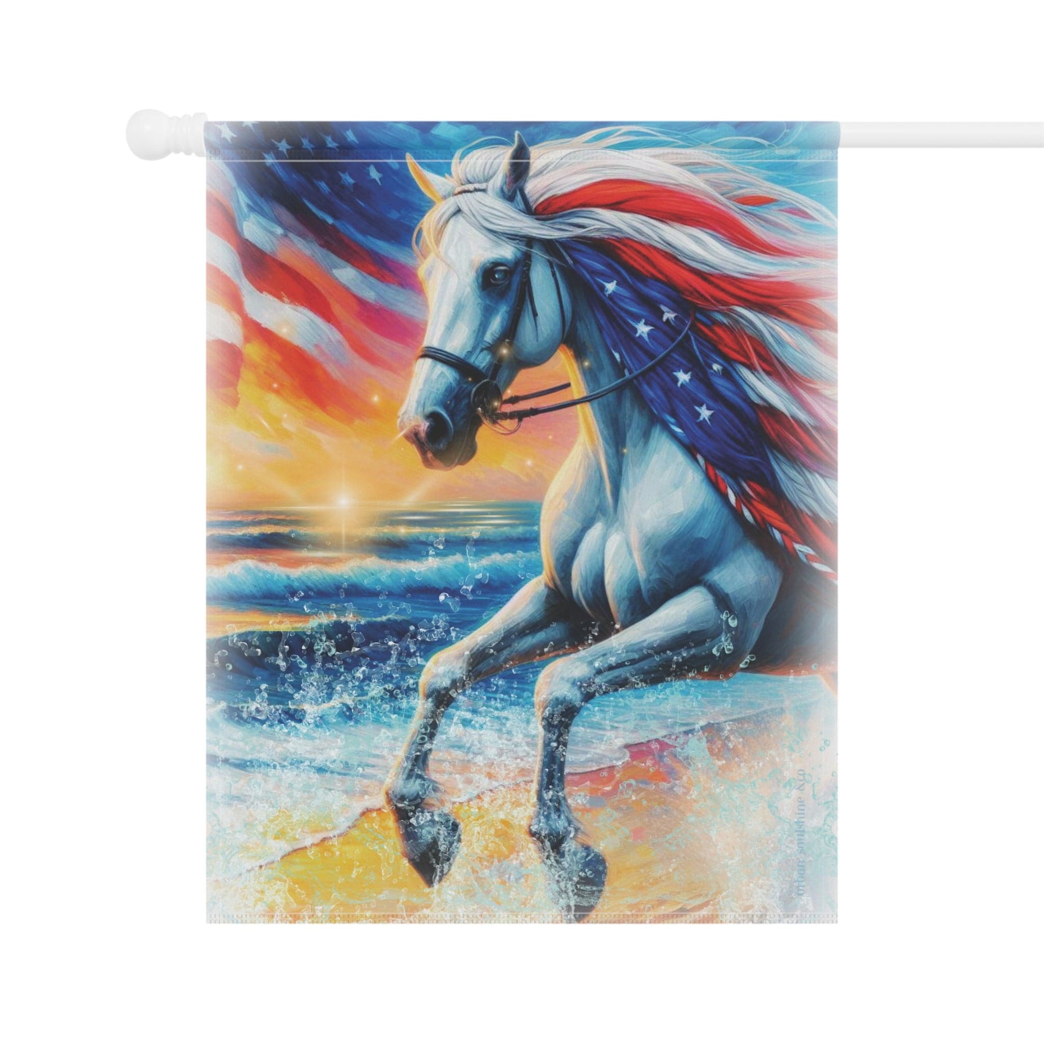 American Mane USA Home or Garden Banner