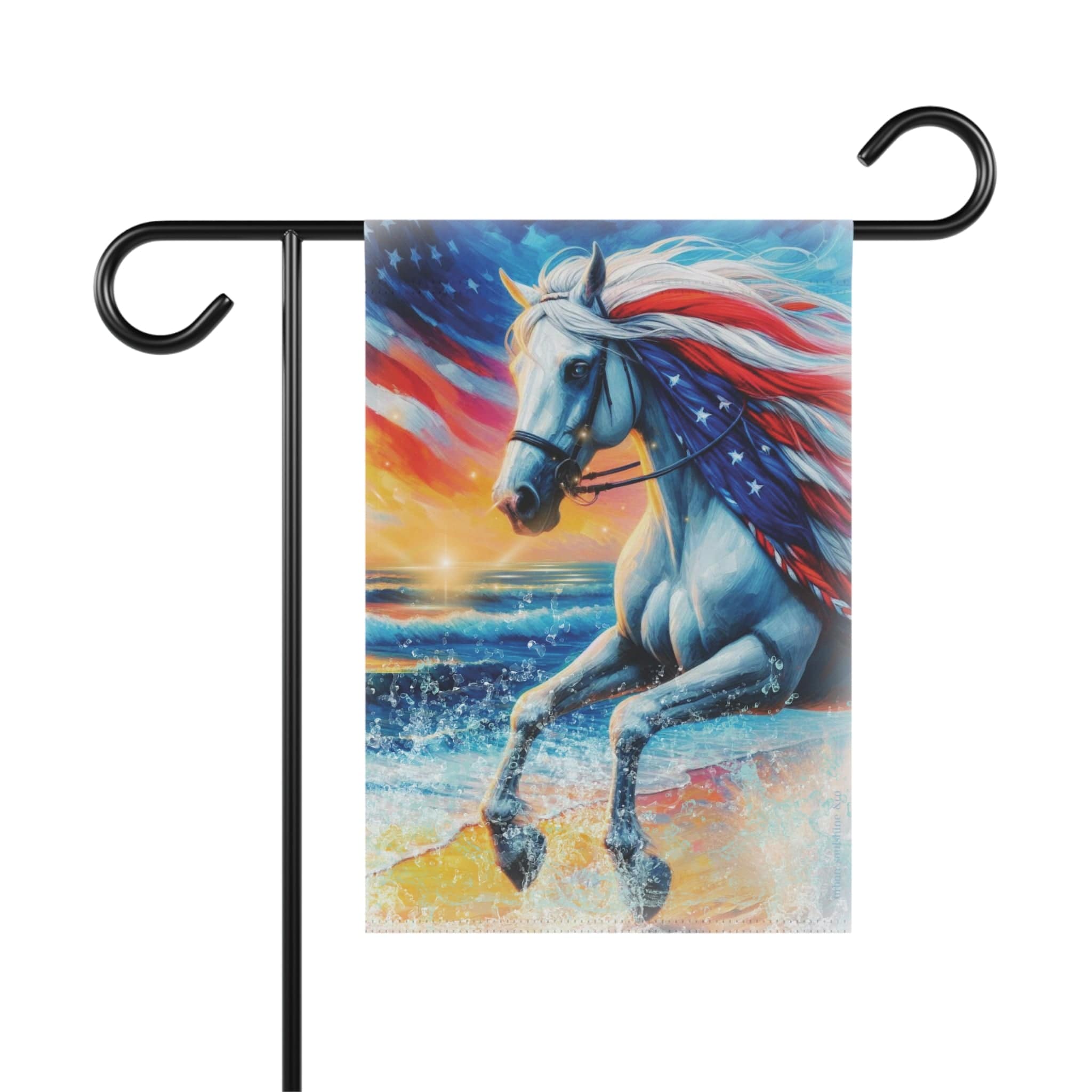 American Mane USA Home or Garden Banner