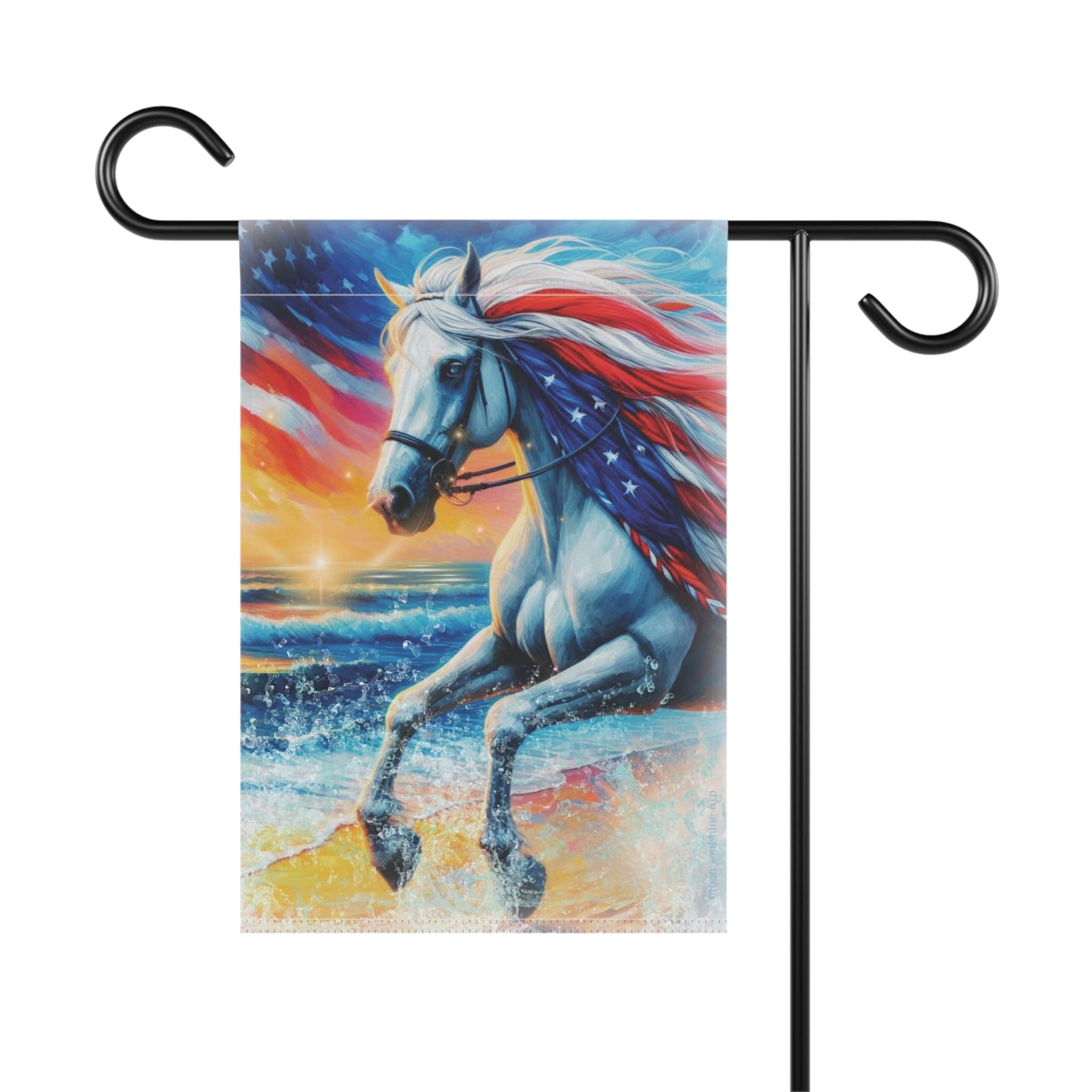 American Mane USA Home or Garden Banner