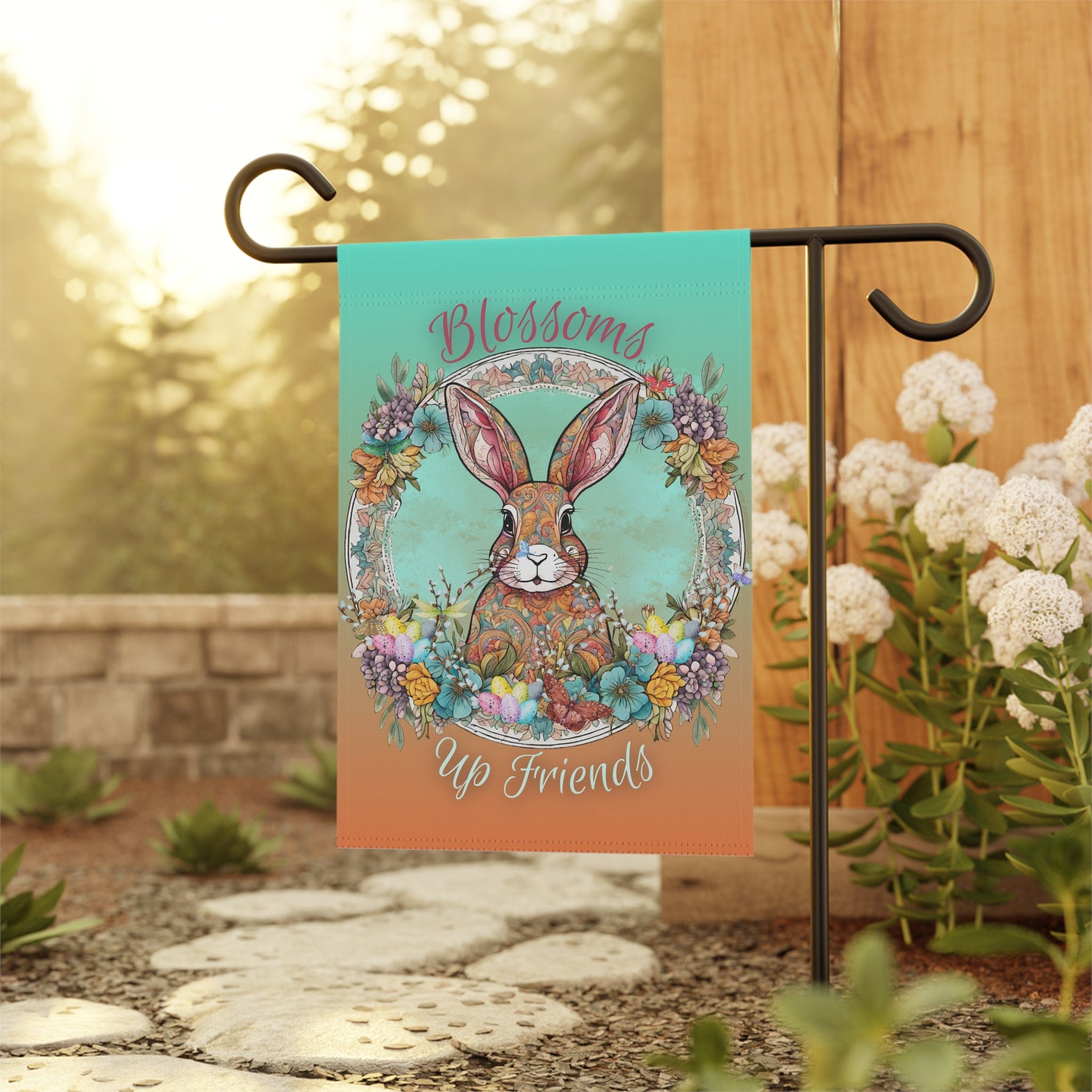 Blossoms Up Friends Easter/Spring Home Or Garden Banner