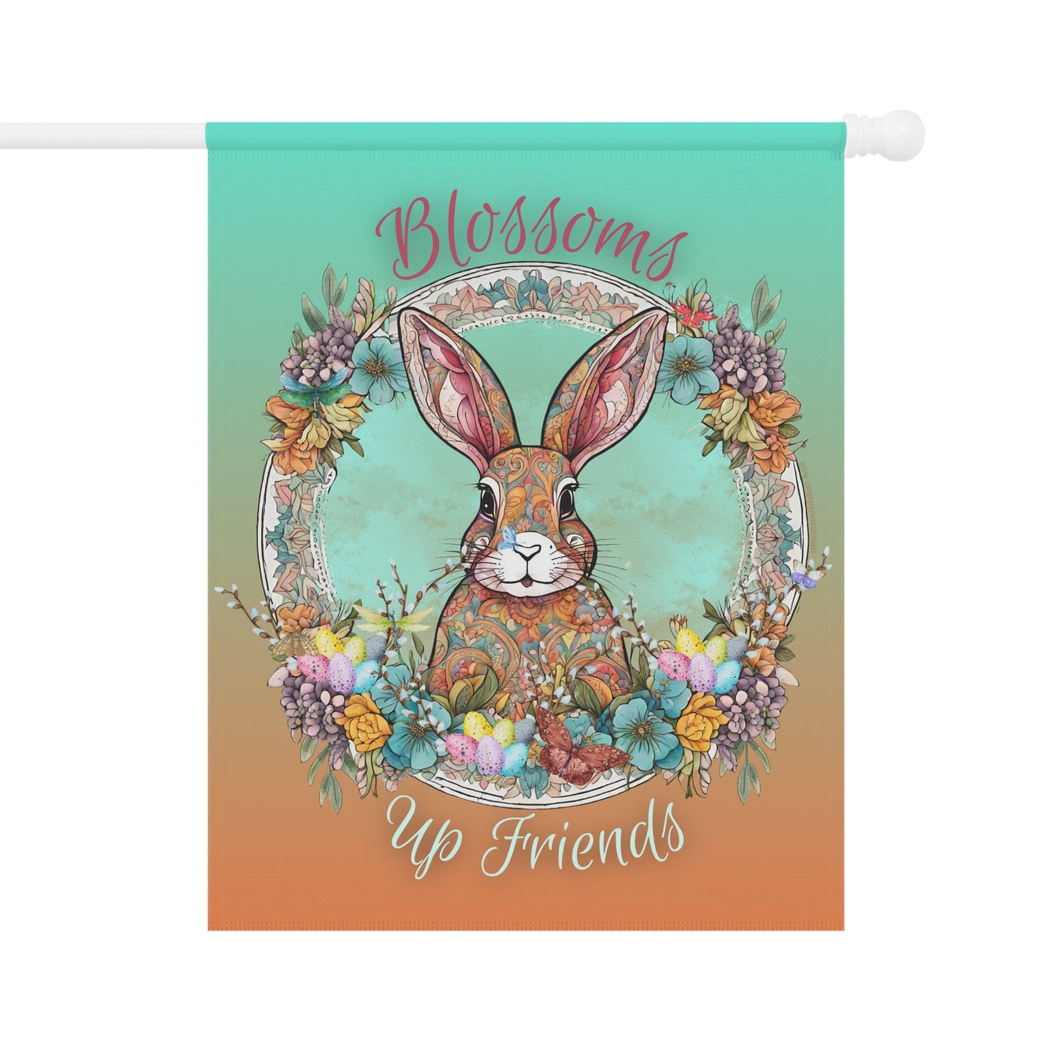 Blossoms Up Friends Easter/Spring Home Or Garden Banner