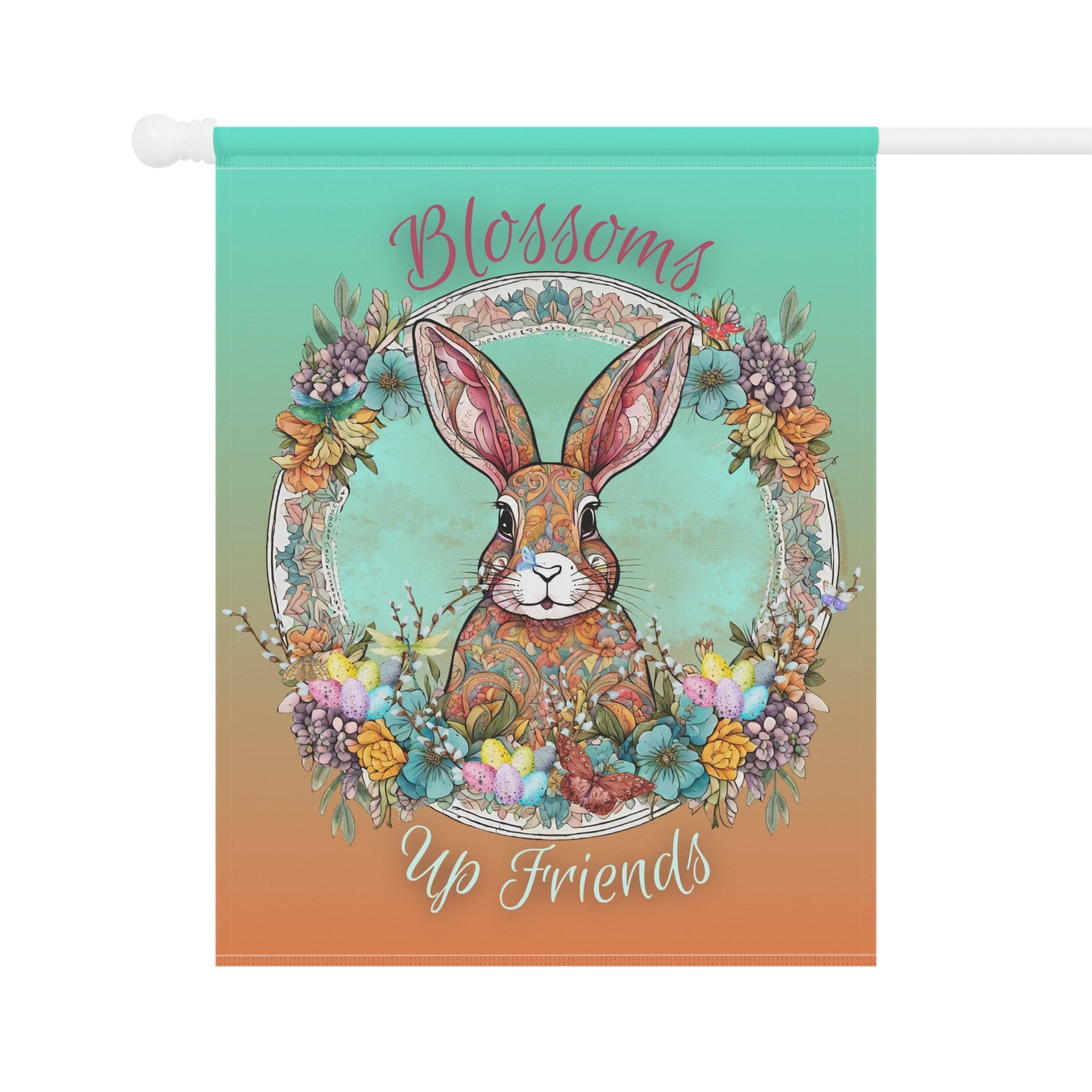 Blossoms Up Friends Easter/Spring Home Or Garden Banner