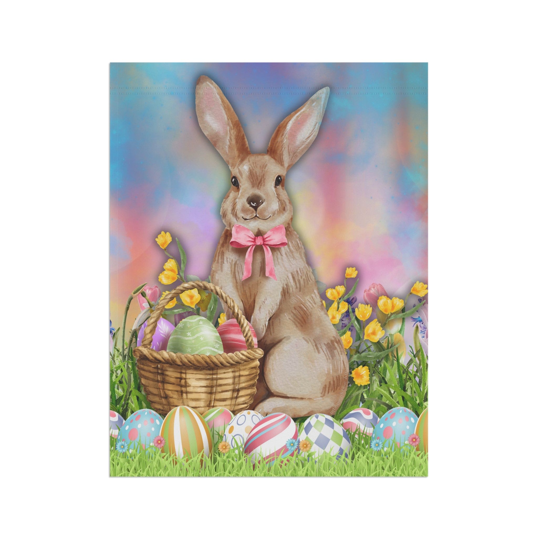 Bunny Garden Easter Home Or Garden Banner