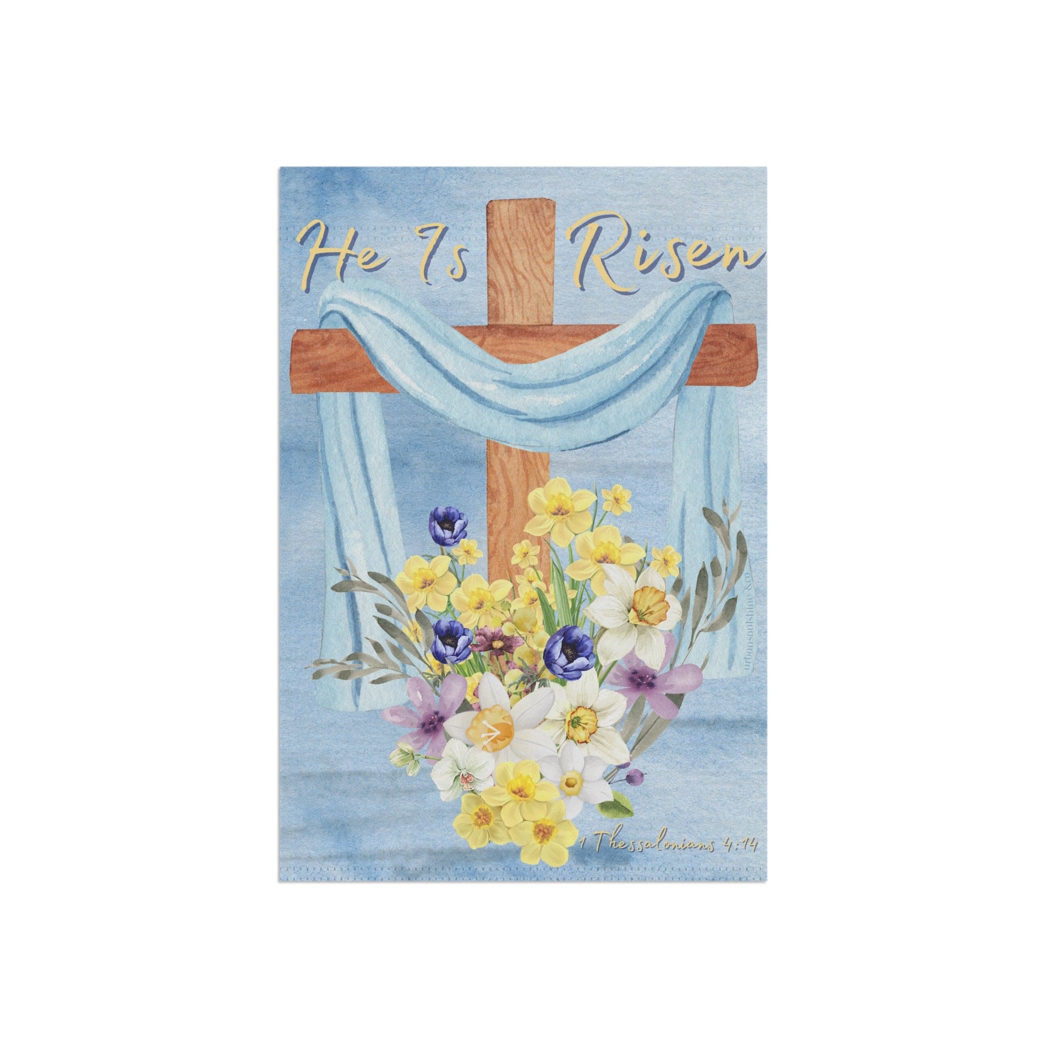 He Is Risen Home Or Garden Banner
