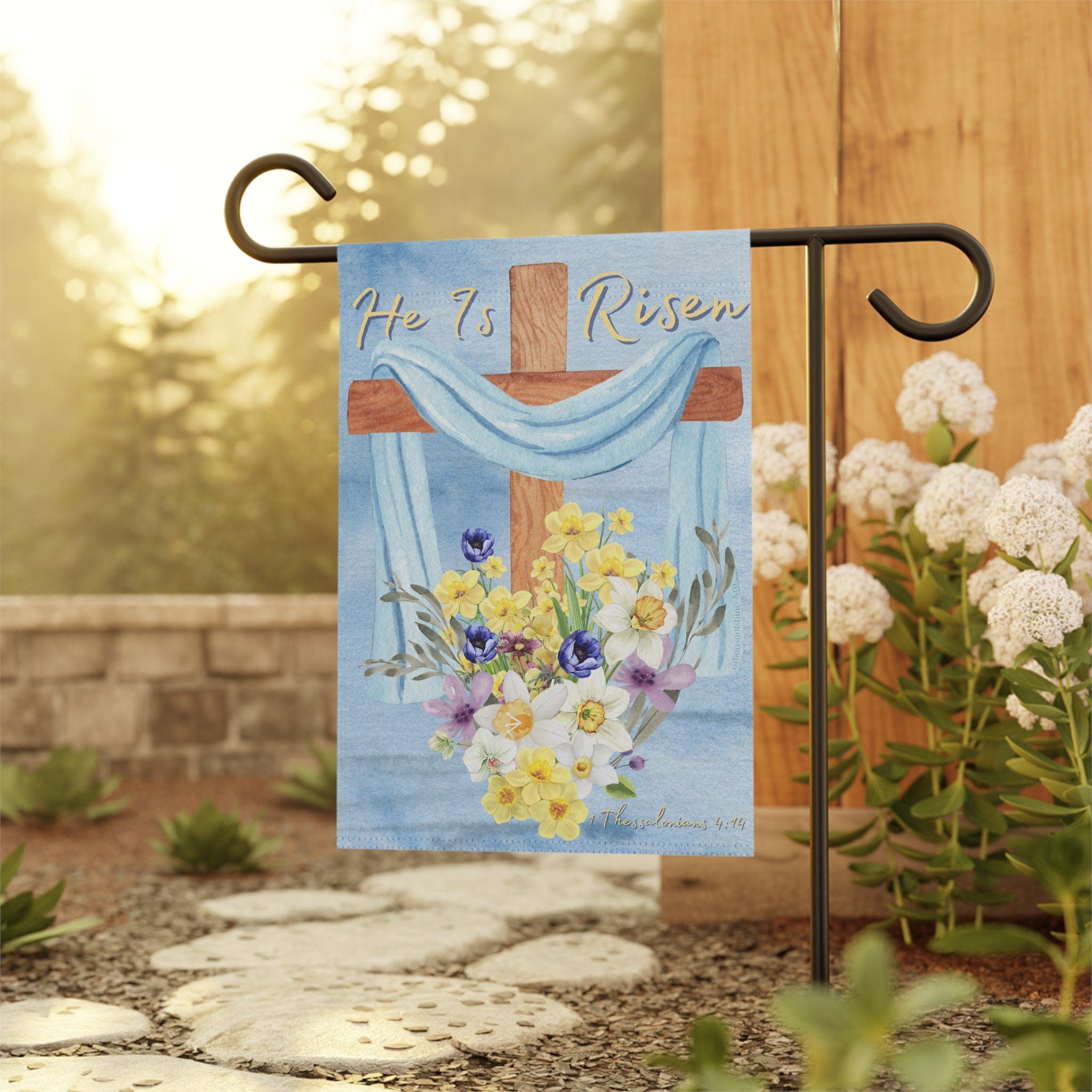 He Is Risen Home Or Garden Banner
