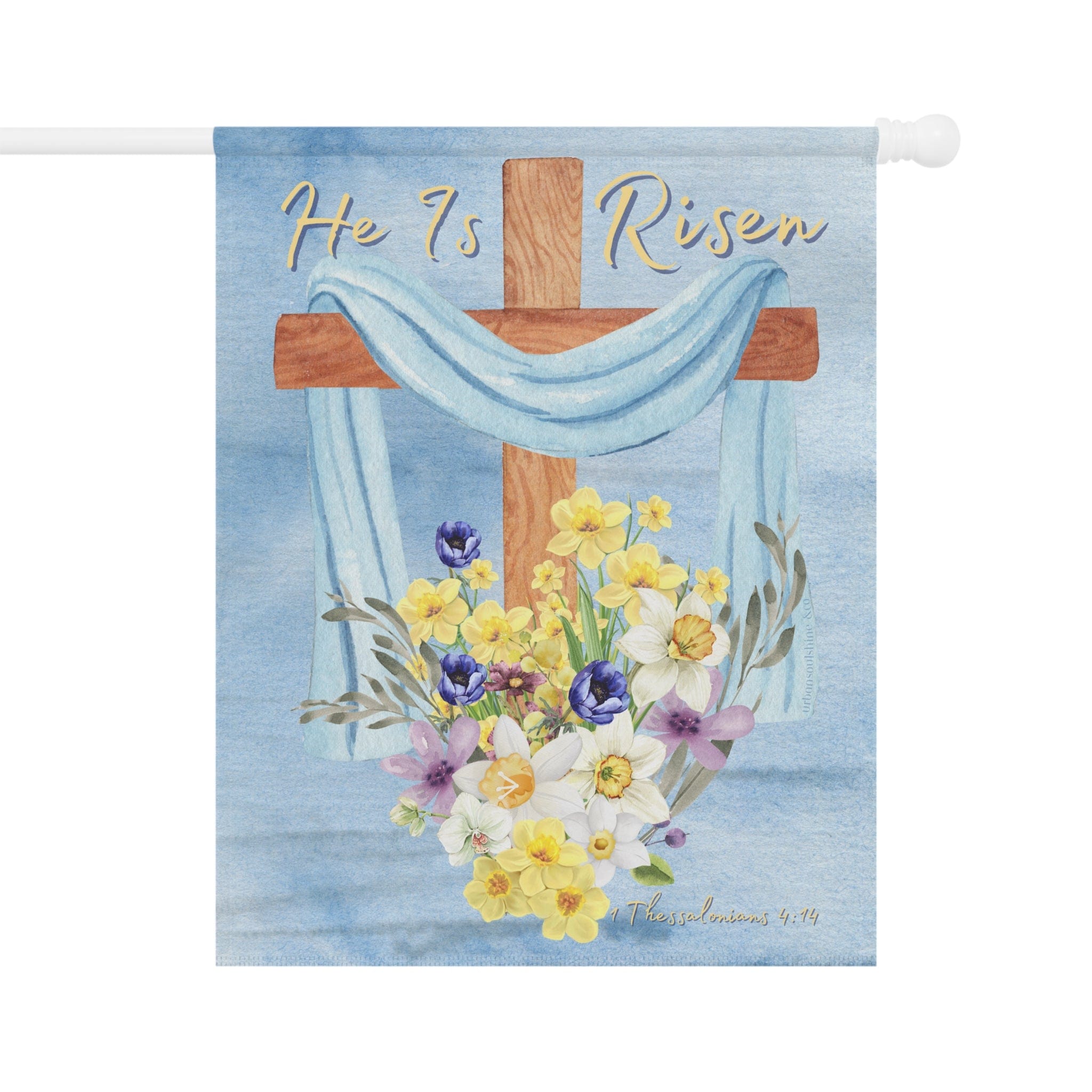 He Is Risen Home Or Garden Banner