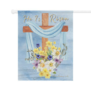 He Is Risen Home Or Garden Banner