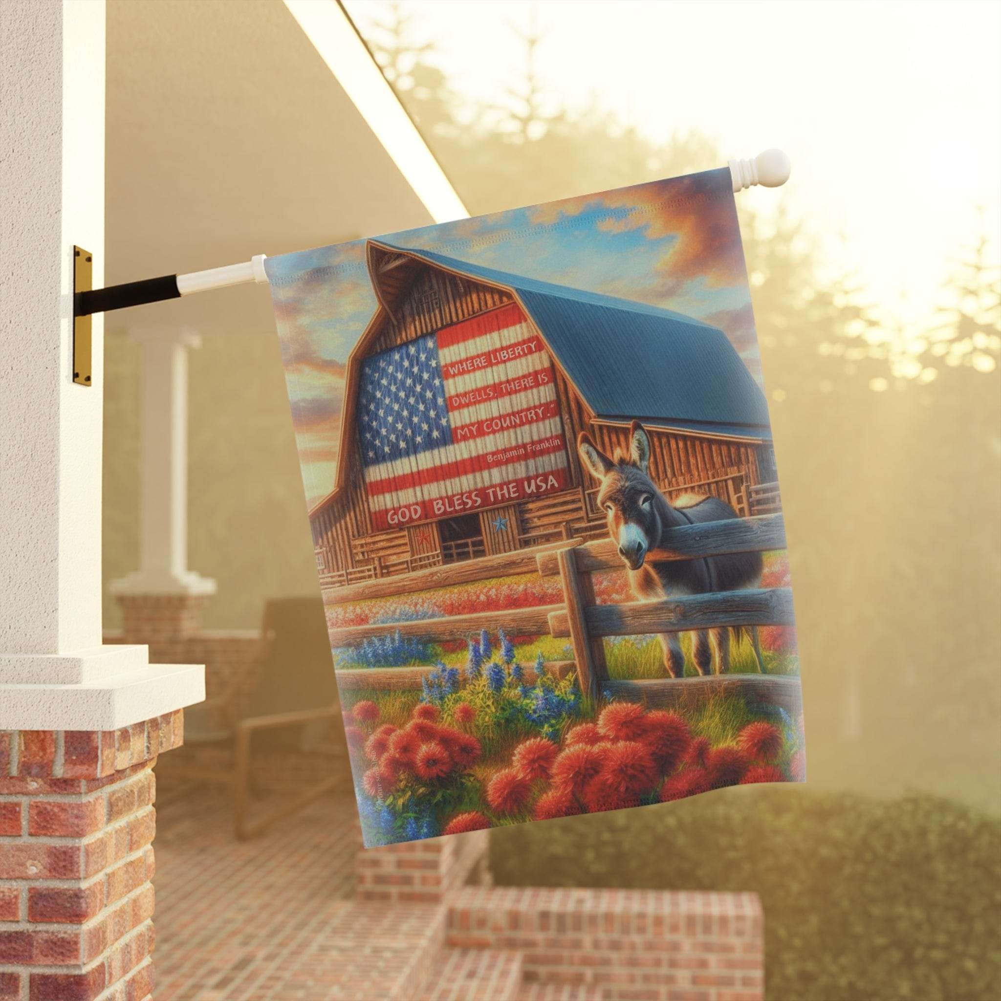 Land Of Liberty Home or Garden Banner