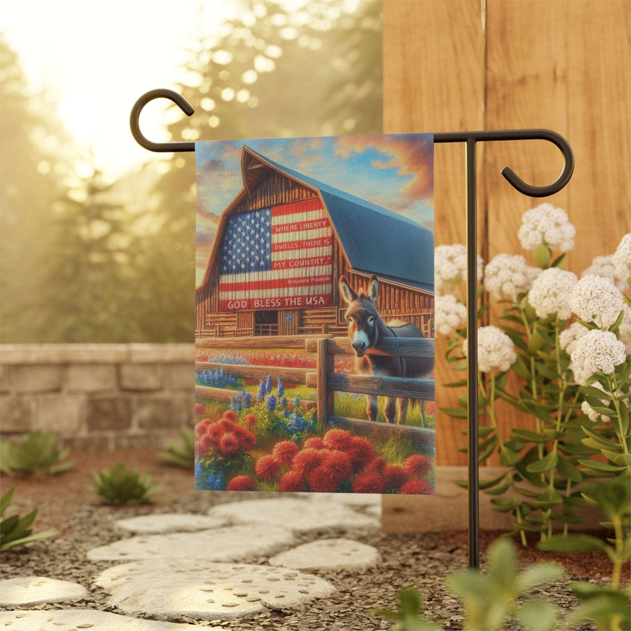 Land Of Liberty Home or Garden Banner