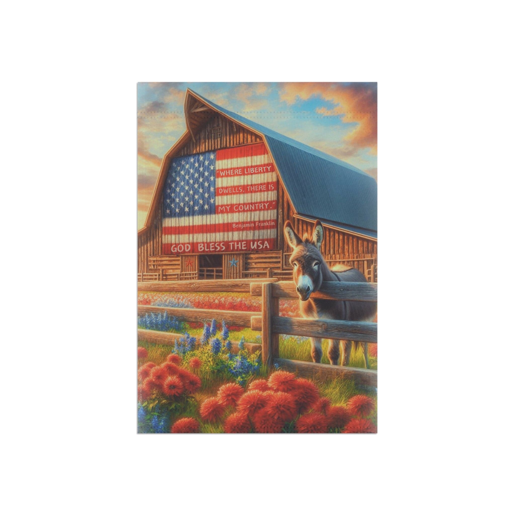 Land Of Liberty Home or Garden Banner