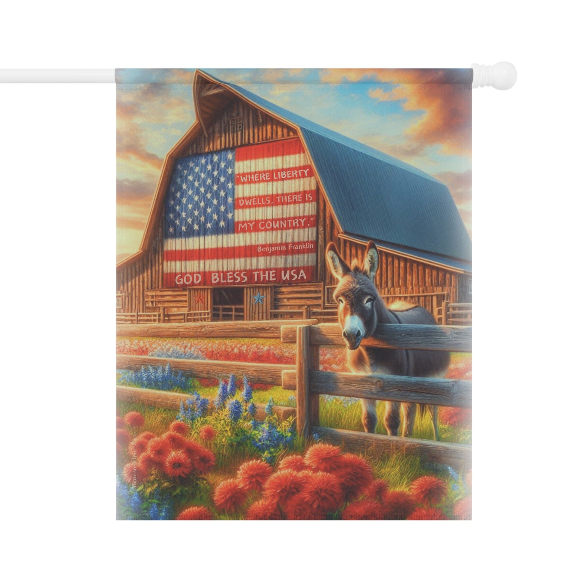 Land Of Liberty Home or Garden Banner