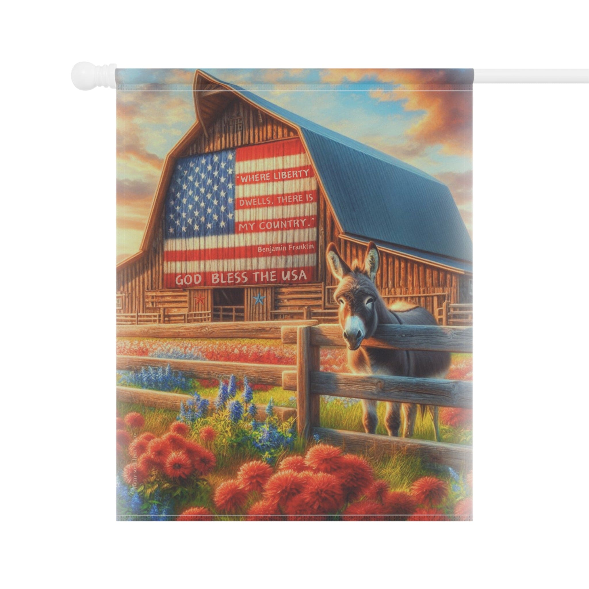 Land Of Liberty Home or Garden Banner