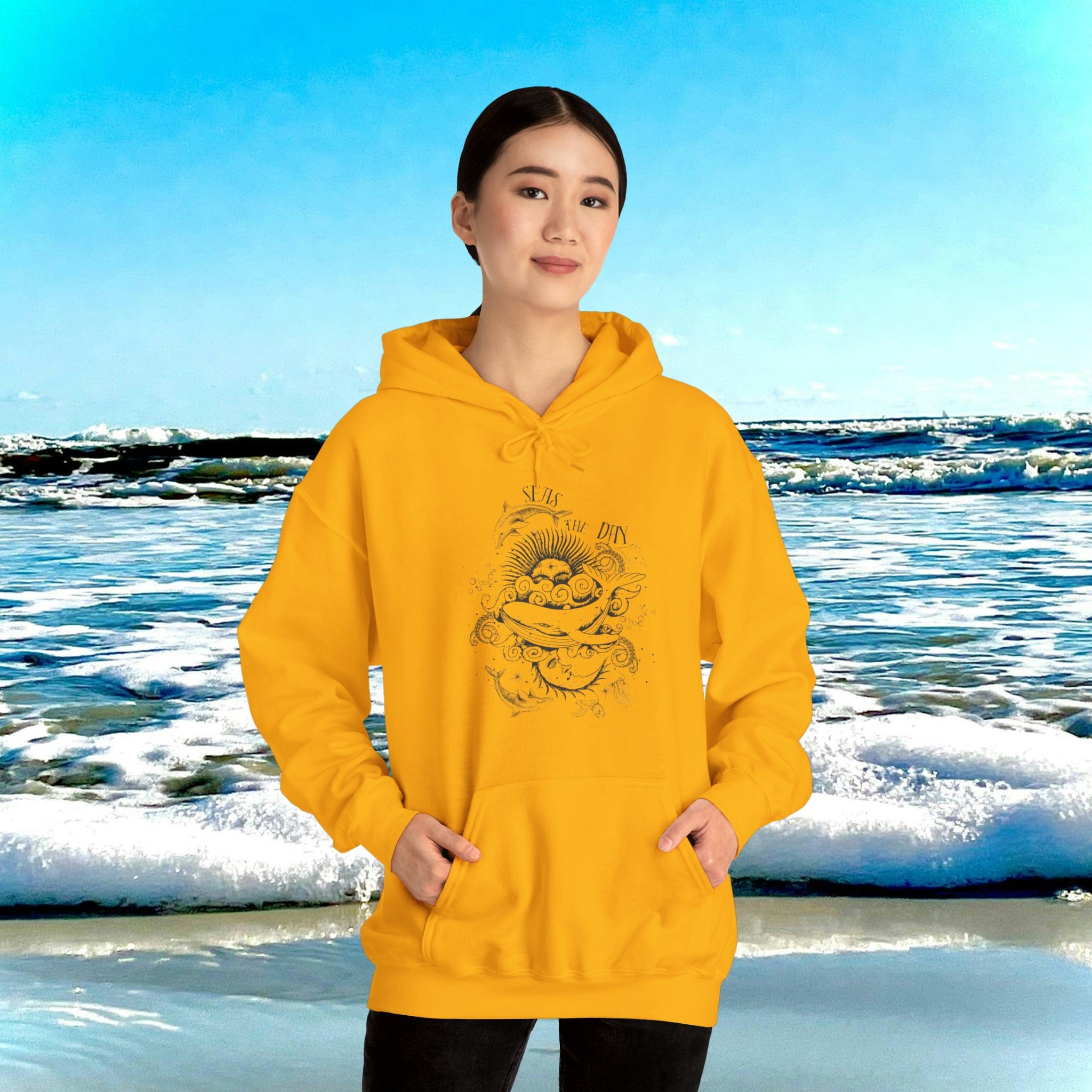  S Seas The Day Heavy Blend™ Hoodie (Unisex)