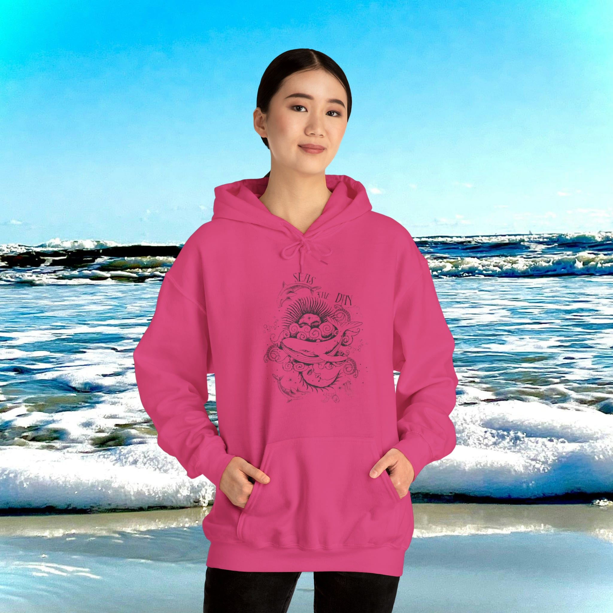  S Seas The Day Heavy Blend™ Hoodie (Unisex)