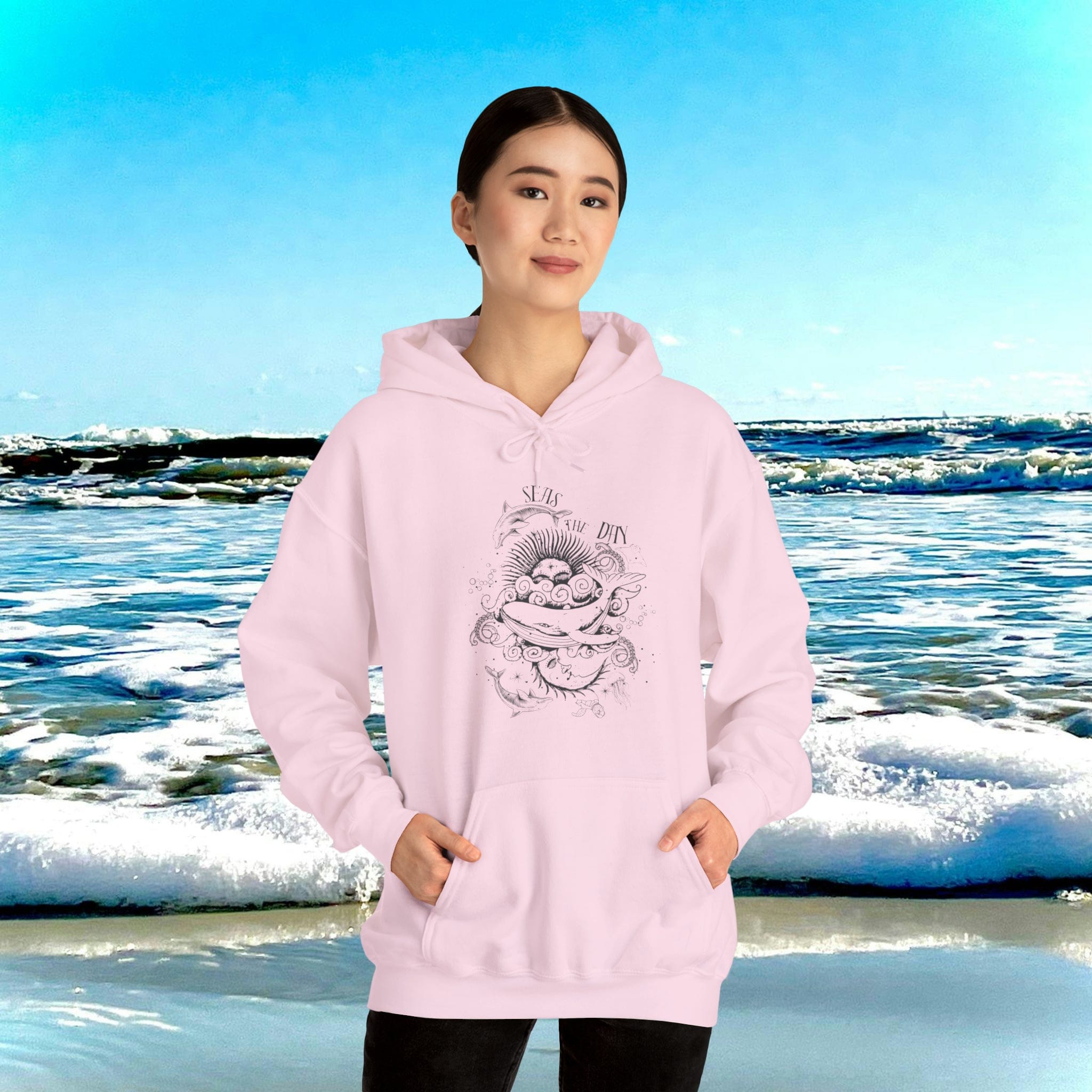  S Seas The Day Heavy Blend™ Hoodie (Unisex)