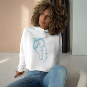 Urban SoulShine & co Hoodie White / XS Soul Kiss Horse Crop Hoodie