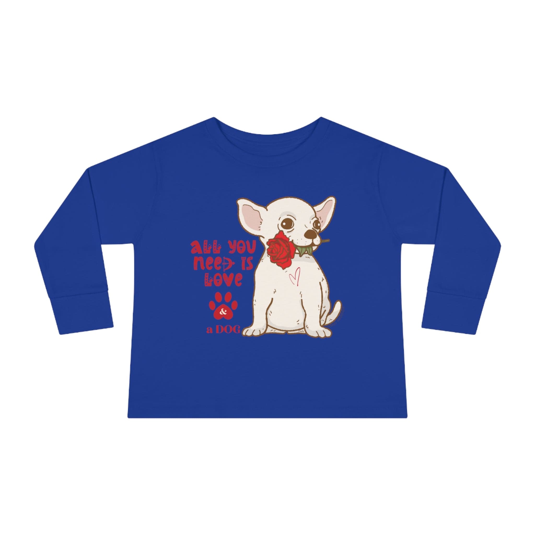 Urban SoulShine & co Kids clothes All You Need Is Love & a Dog Toddler Long Sleeve Tee