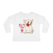 Urban SoulShine & co Kids clothes All You Need Is Love & a Dog Toddler Long Sleeve Tee