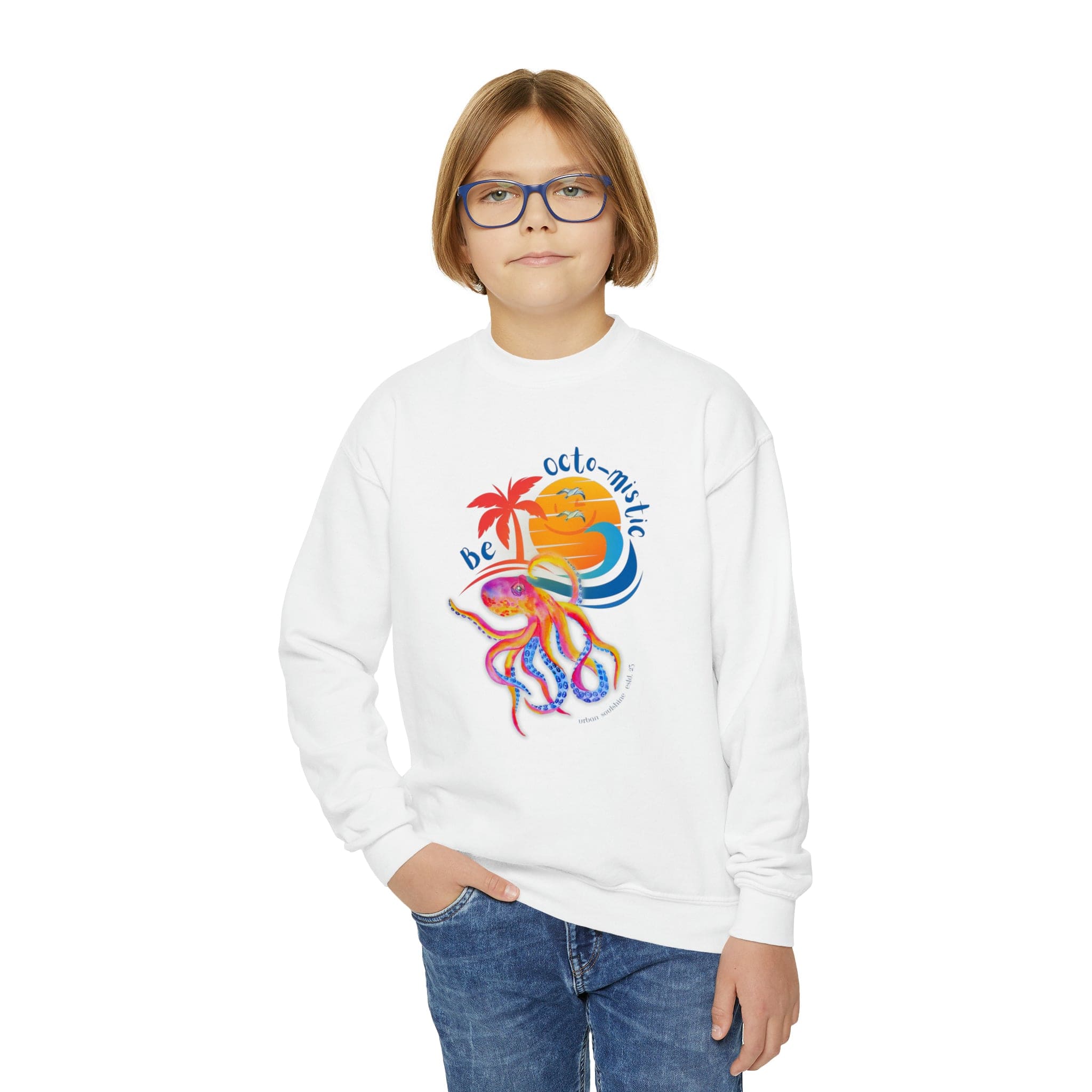 Urban SoulShine & co Kids clothes Be OCTO-MISTIC Youth Crewneck Sweatshirt