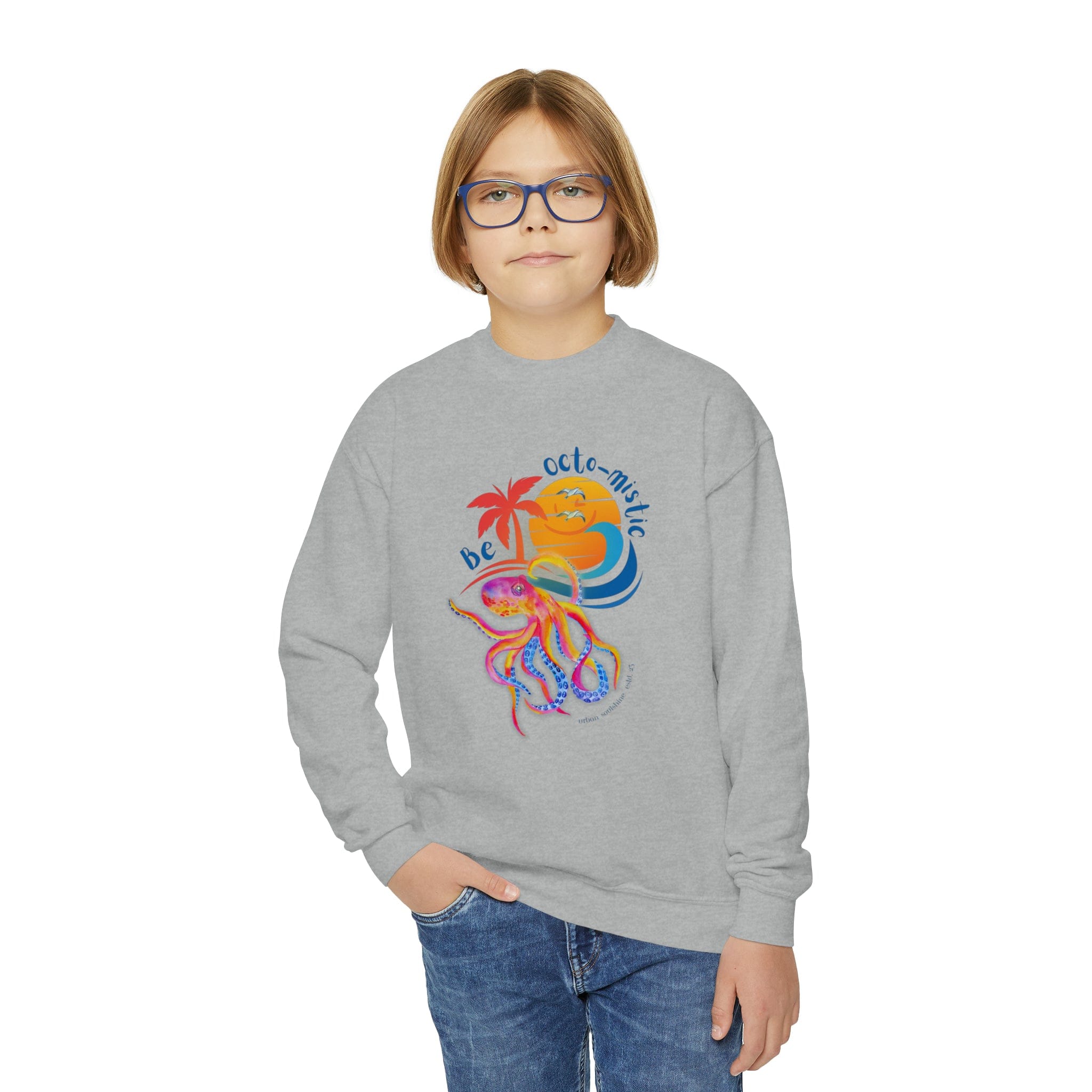 Urban SoulShine & co Kids clothes Be OCTO-MISTIC Youth Crewneck Sweatshirt