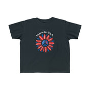 Urban SoulShine & co Kids clothes Black / 2T Flower Power USA Kid's Tee