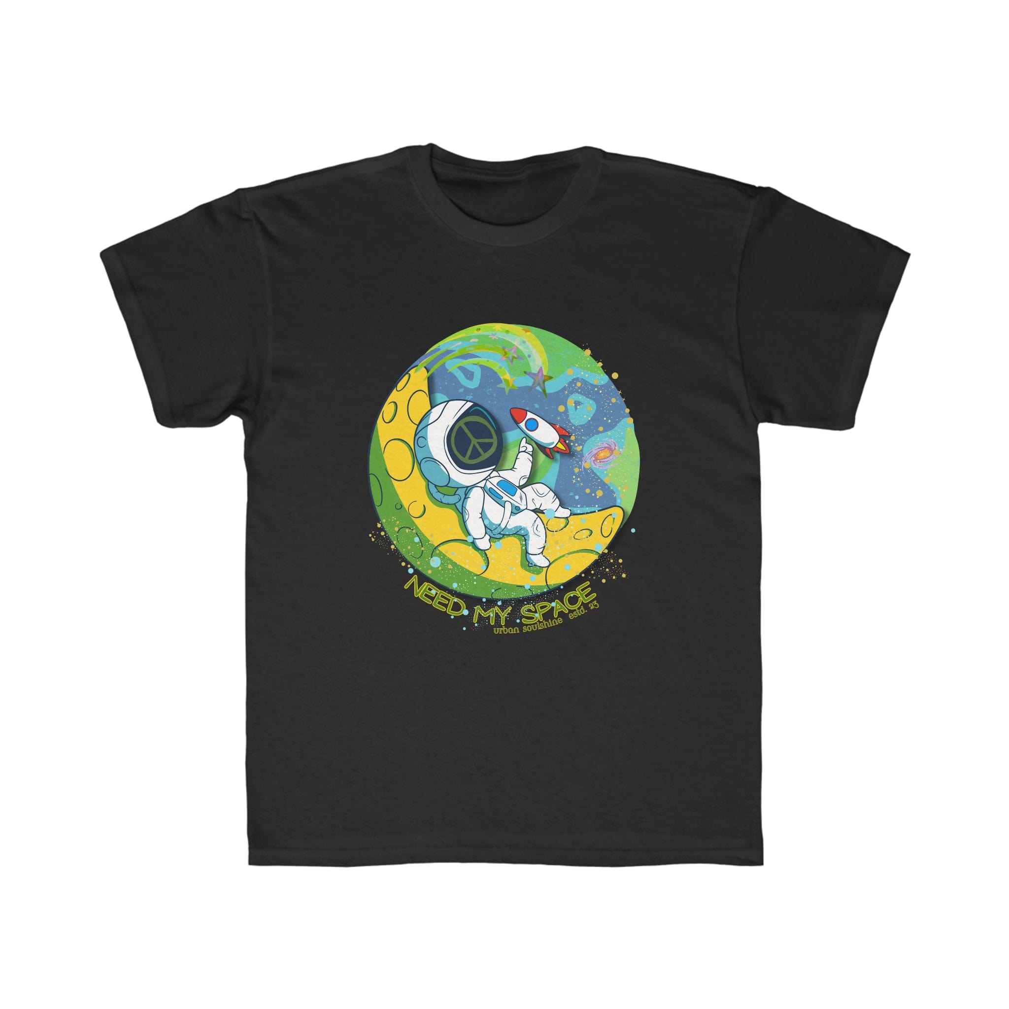 Urban SoulShine & co Kids clothes Black / L Need My Space Astronaut Kid's Tee (unisex)