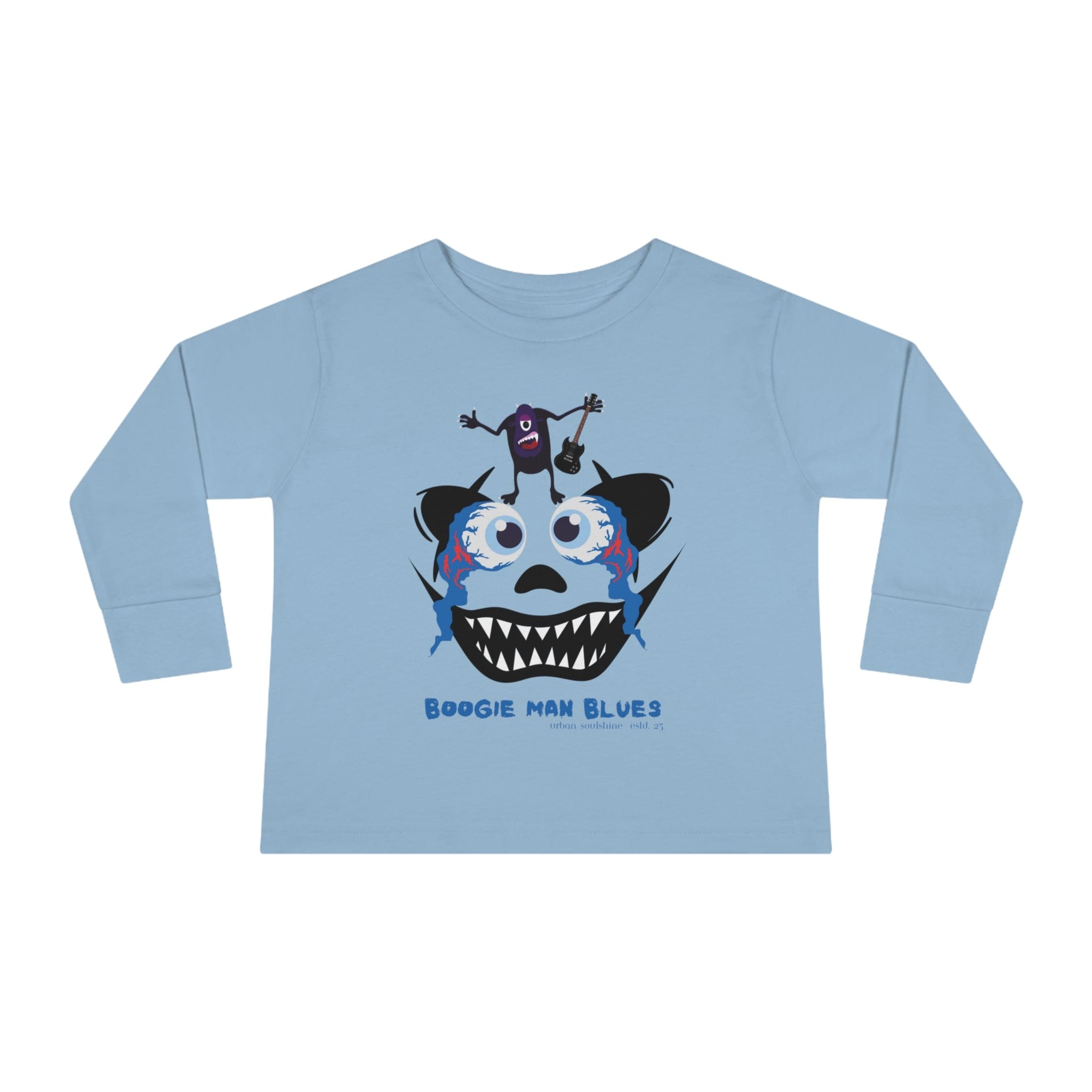 Urban SoulShine & co Kids clothes Boogie Man Blues Toddler Long Sleeve Tee (Unisex Tots)